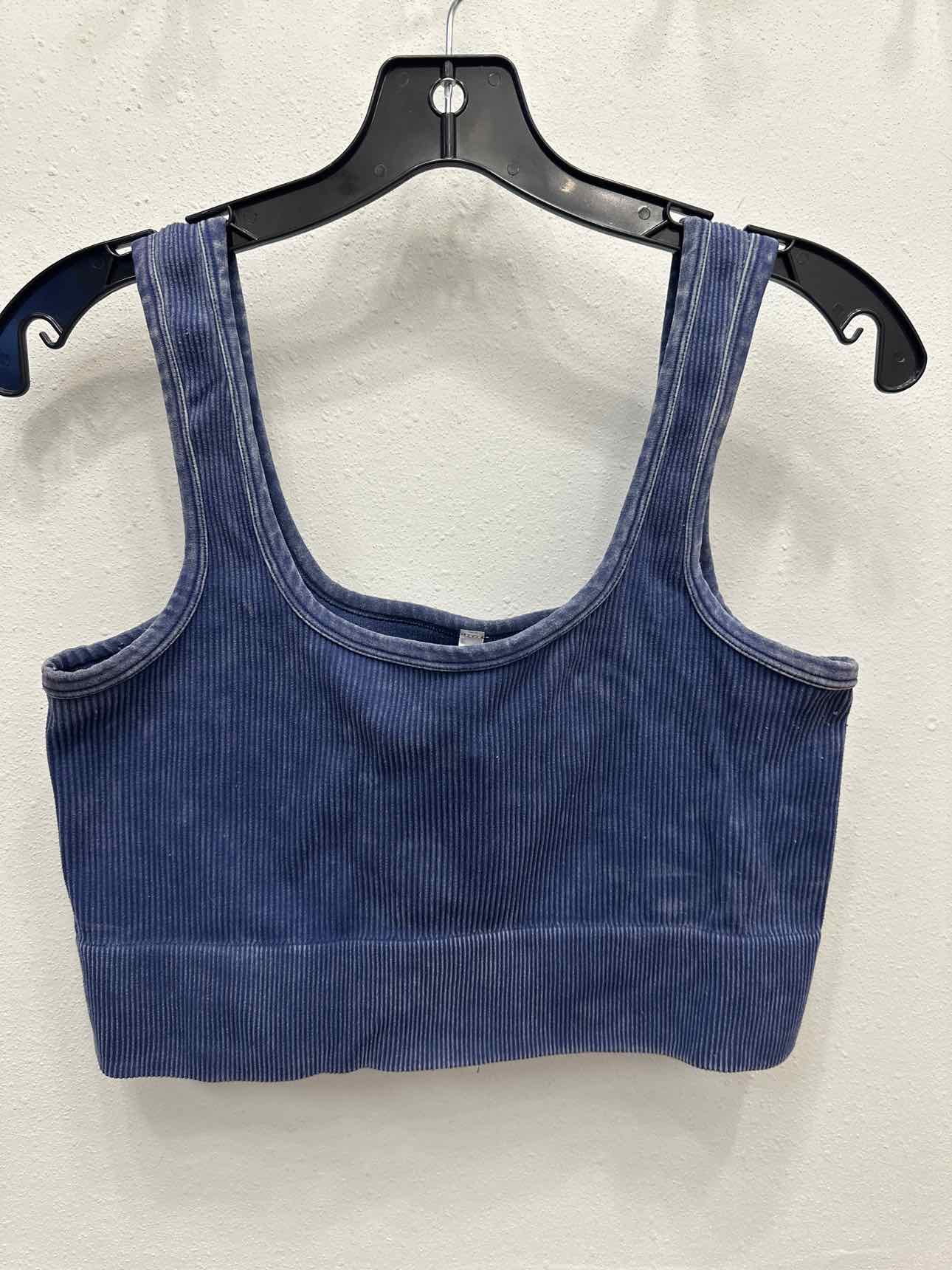 Zenana Size 1X/2X Navy Crop Top