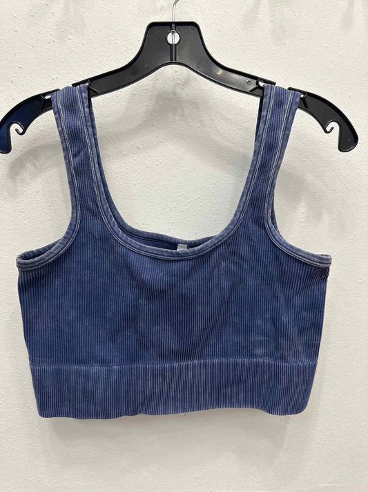 Zenana Size 1X/2X Navy Crop Top