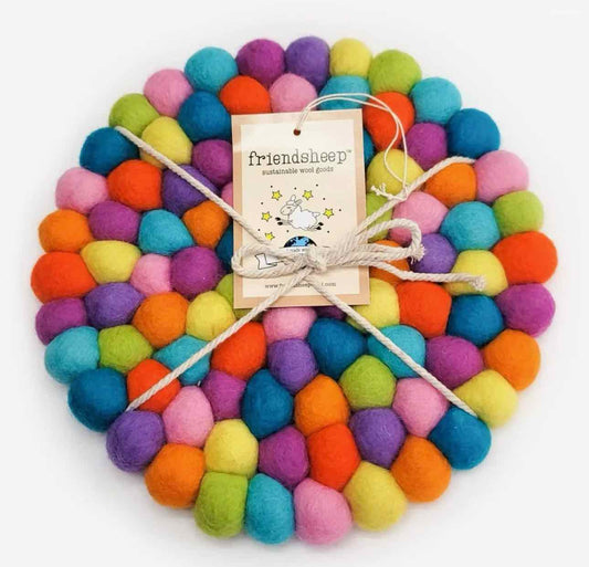 8" Eco Trivet Home Decor Made of 100% Wool