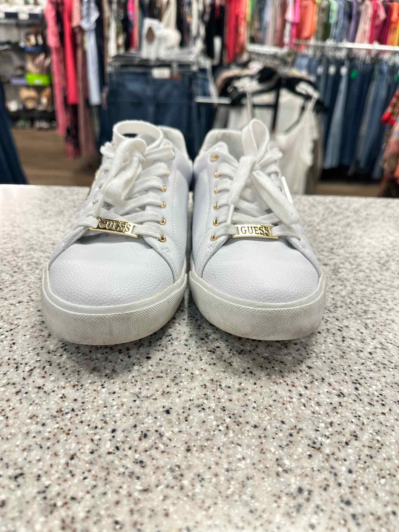 Guess Size 9 White Shoes