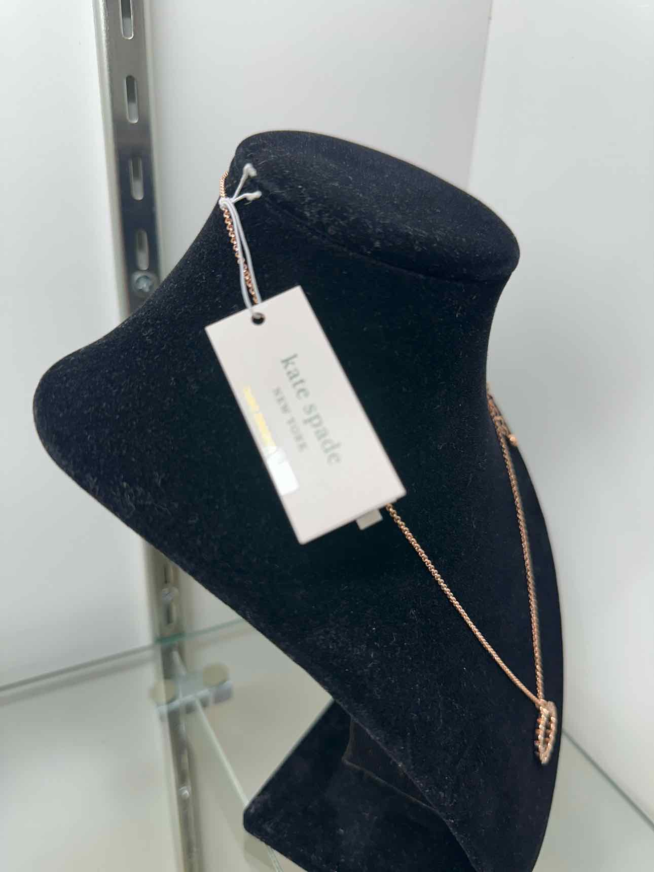 Kate Spade Full Circle Rhinestone Rose Gold Necklace NEW