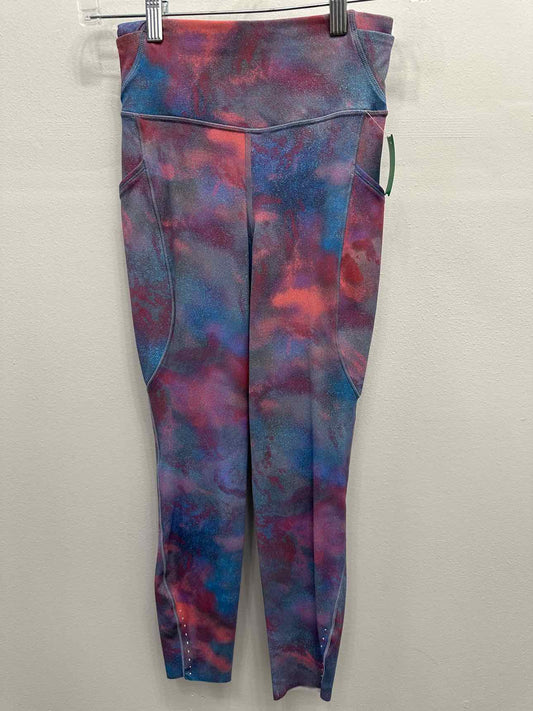 Lululemon Wunder Train Ombre Print High Waist Size 4 Blue/Pink Leggings