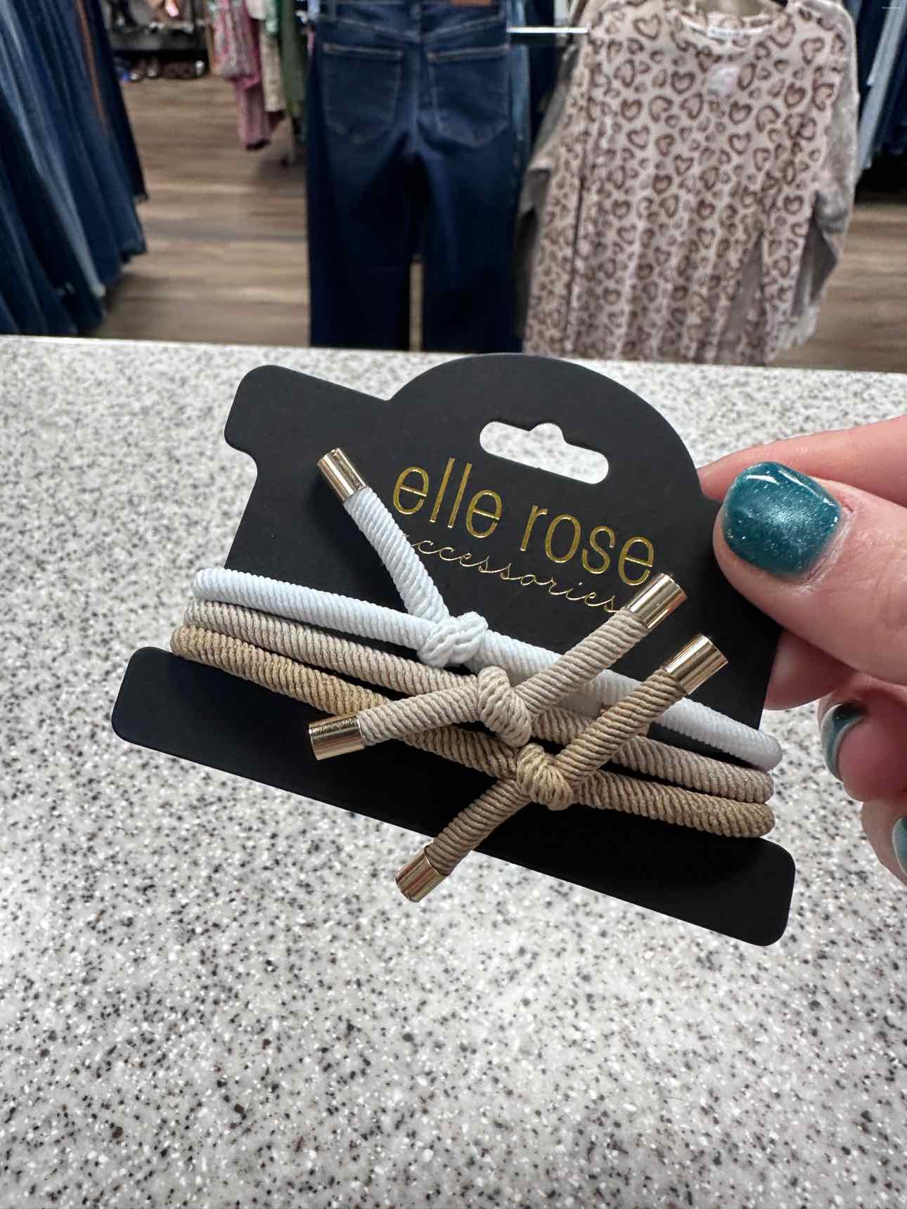 Elastic Hair Tie and Bracelet Trio