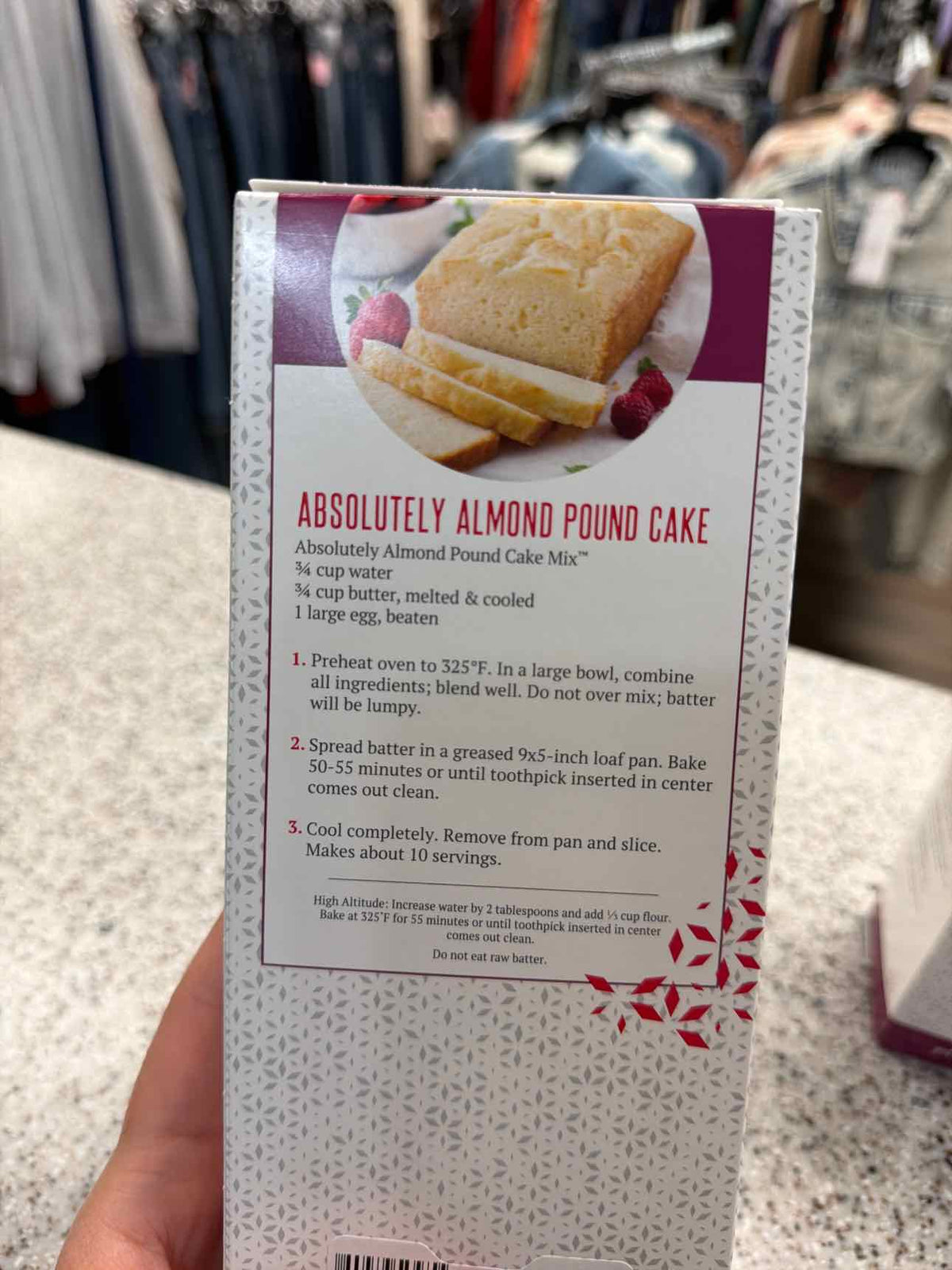 Tastefully Simple Absolutely Pound Cake Mix Food