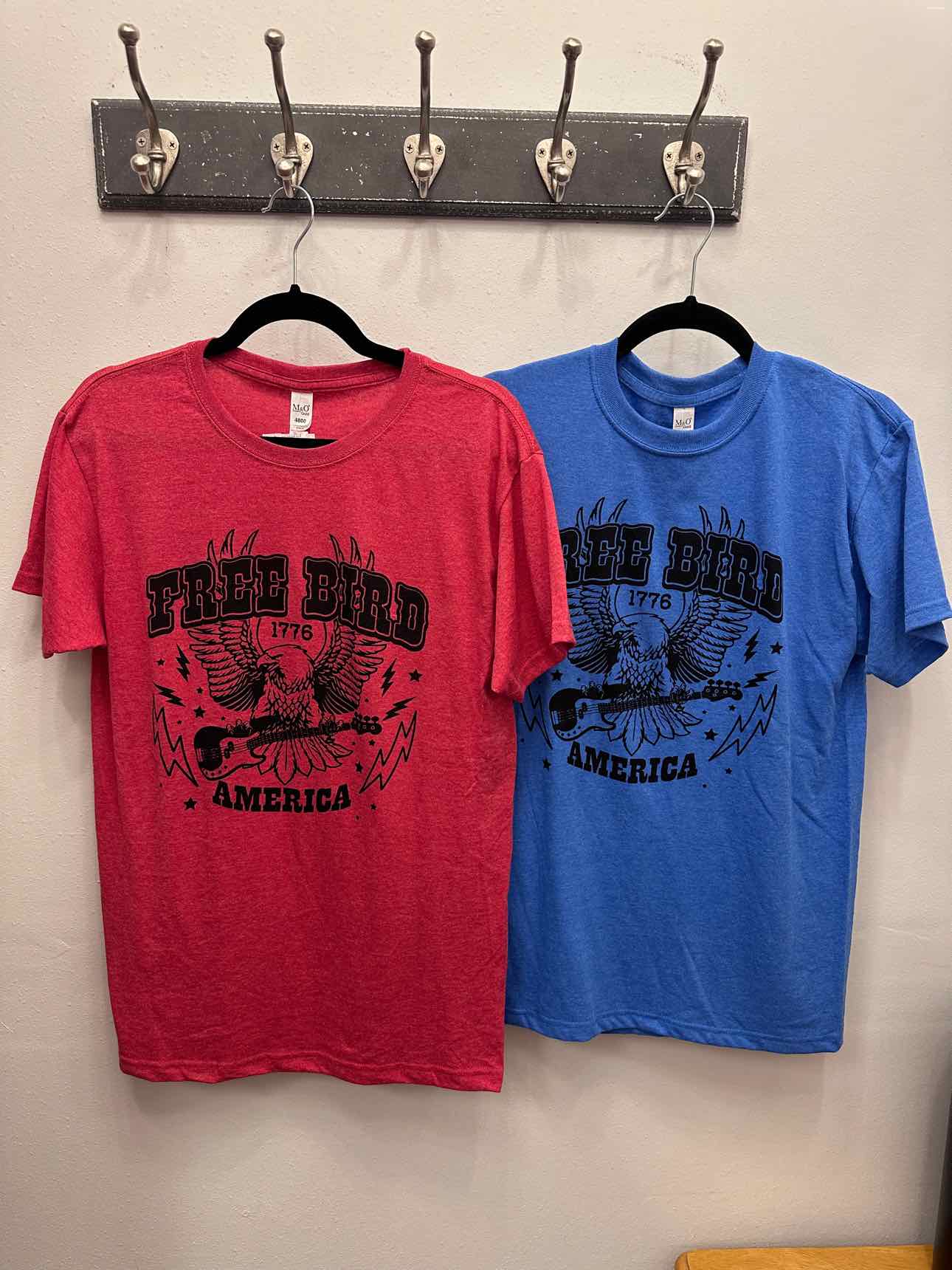 Free Bird Graphic Patriotic Unisex Tee Tshirt