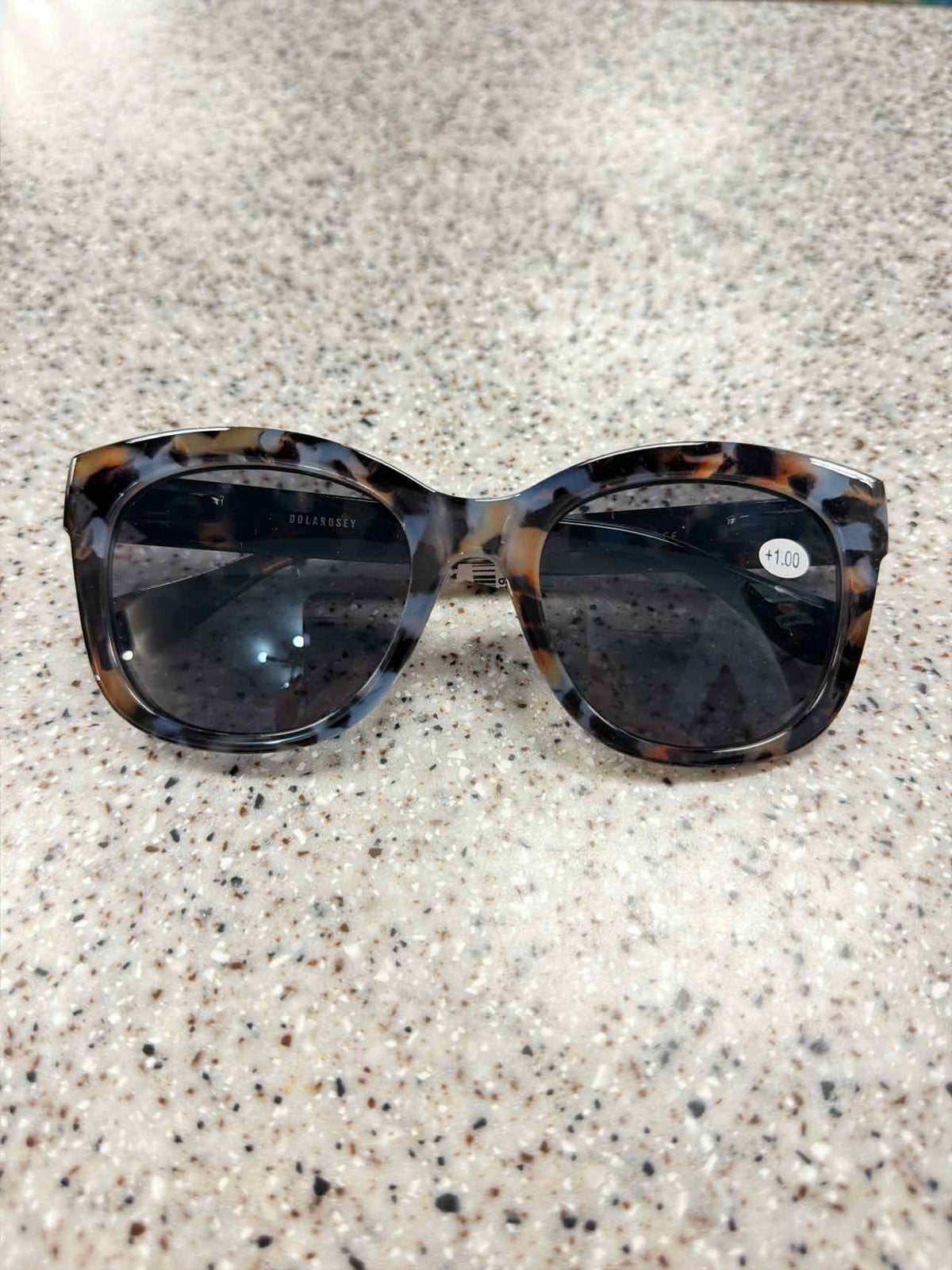 Tortoise Shell or Solid Cheater Reader Sunglasses
