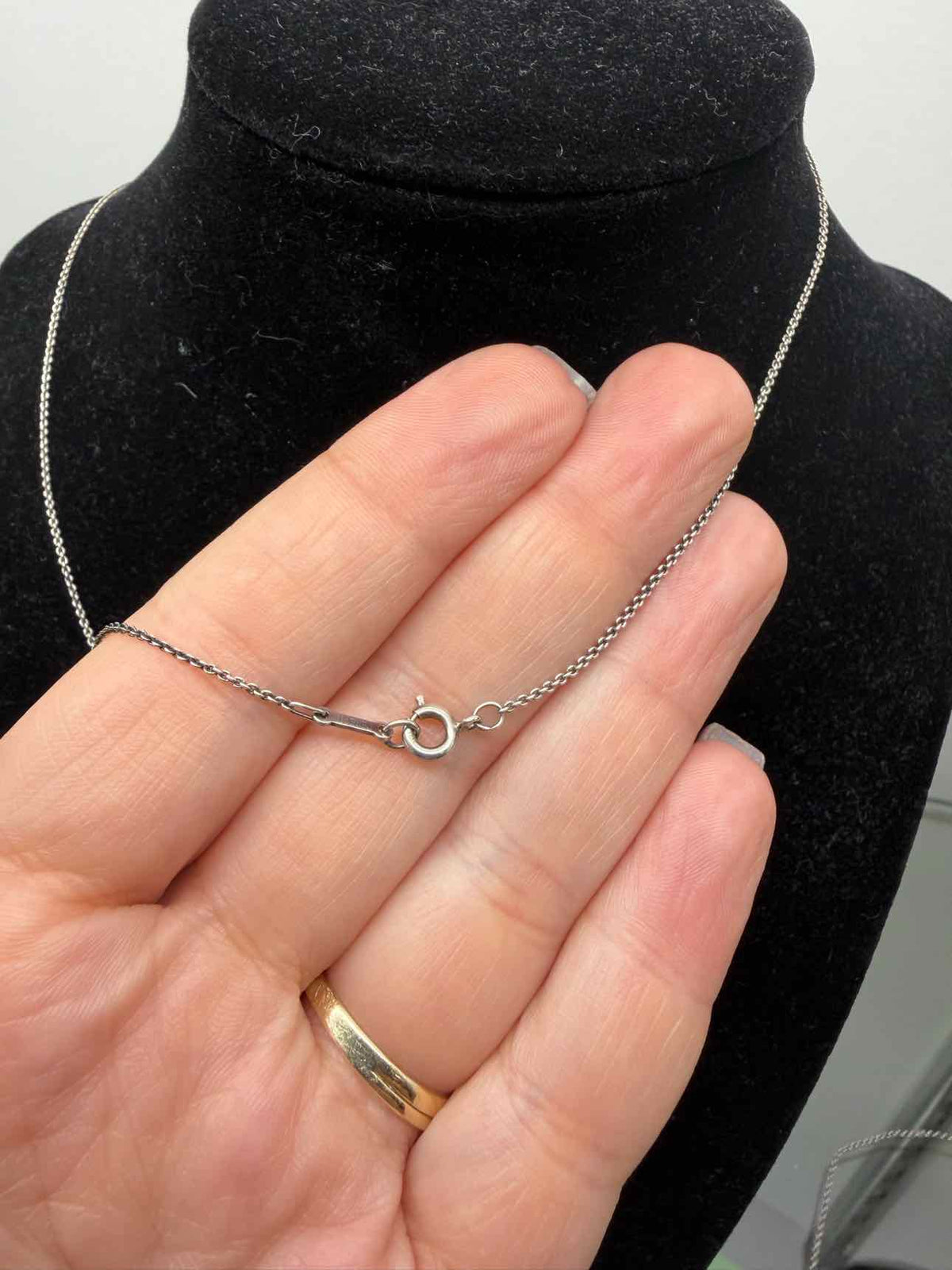 Tiffany & Co. Size 16" Triple Star Sterling Silver Necklace