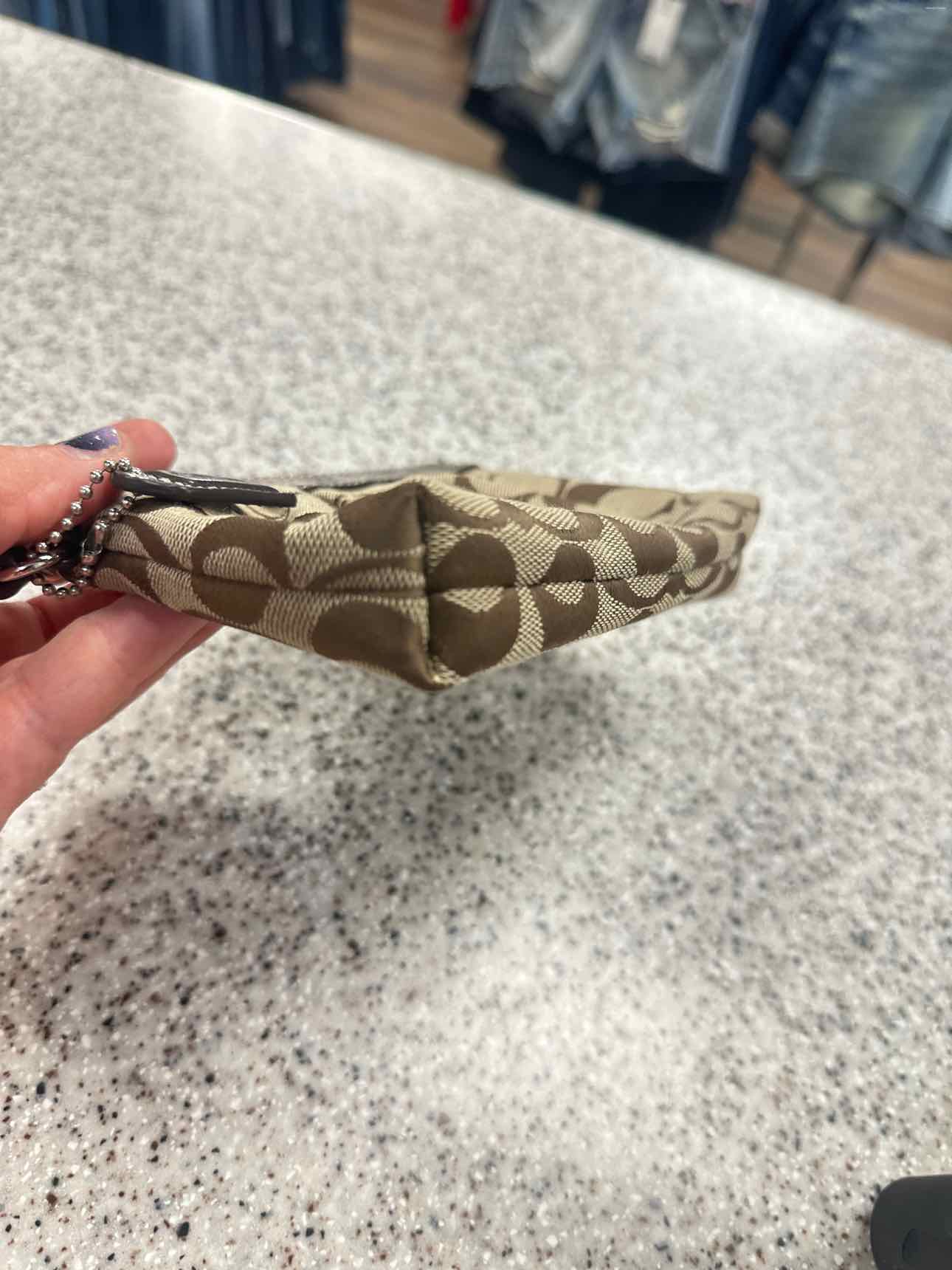 Coach Size Small Brown Wristlet