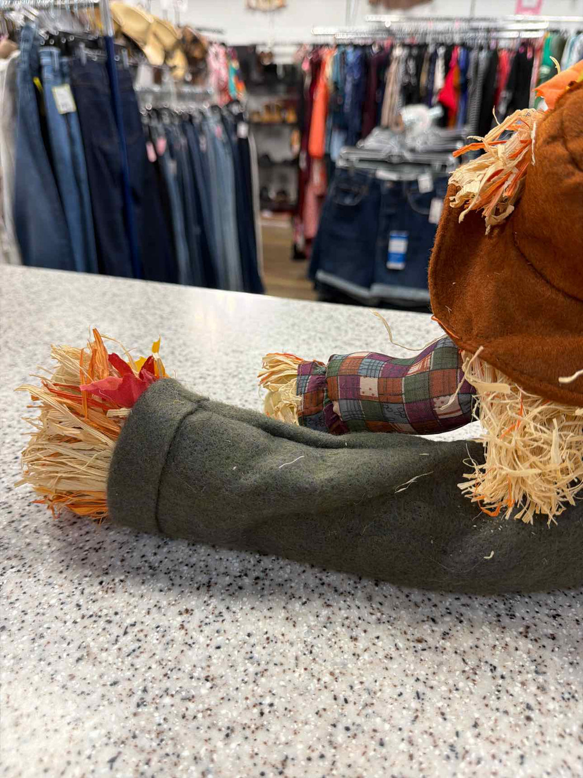 Autumn Harvest Scarecrow Shelf Sitter Fall Household