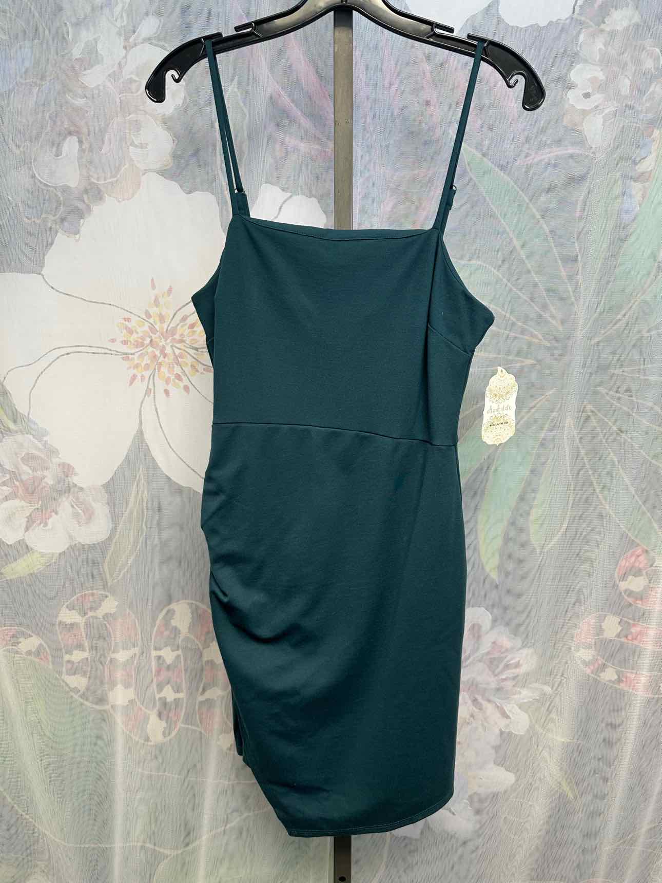 altar'd state NWT NEW Medium Ruched Bodycon Teal Dress