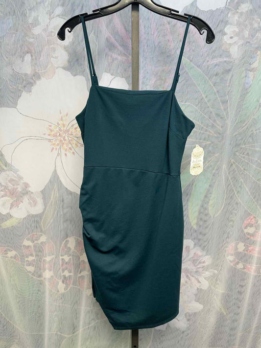 altar'd state NWT NEW Medium Ruched Bodycon Teal Dress