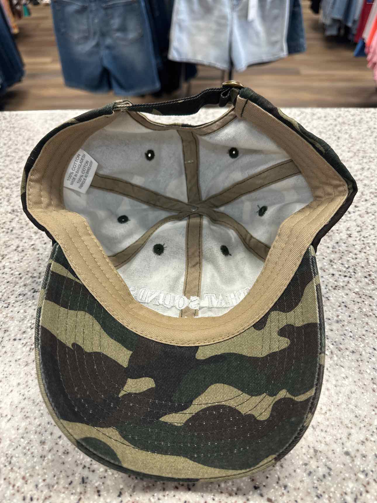 'that sounds like a man's job' One Size Camo Baseball Cap Hat