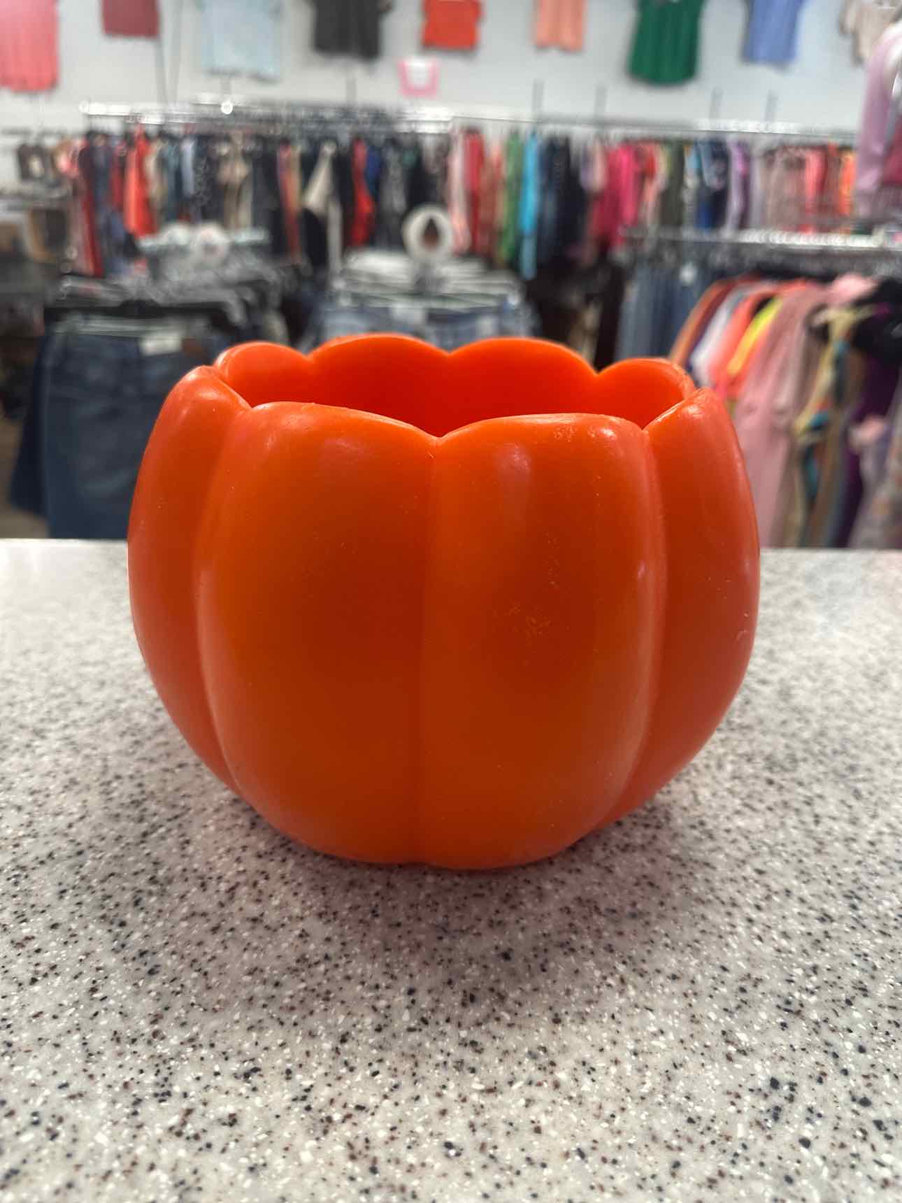 13" Large Wax Pumpkin Shape Candle Holder Home Decor