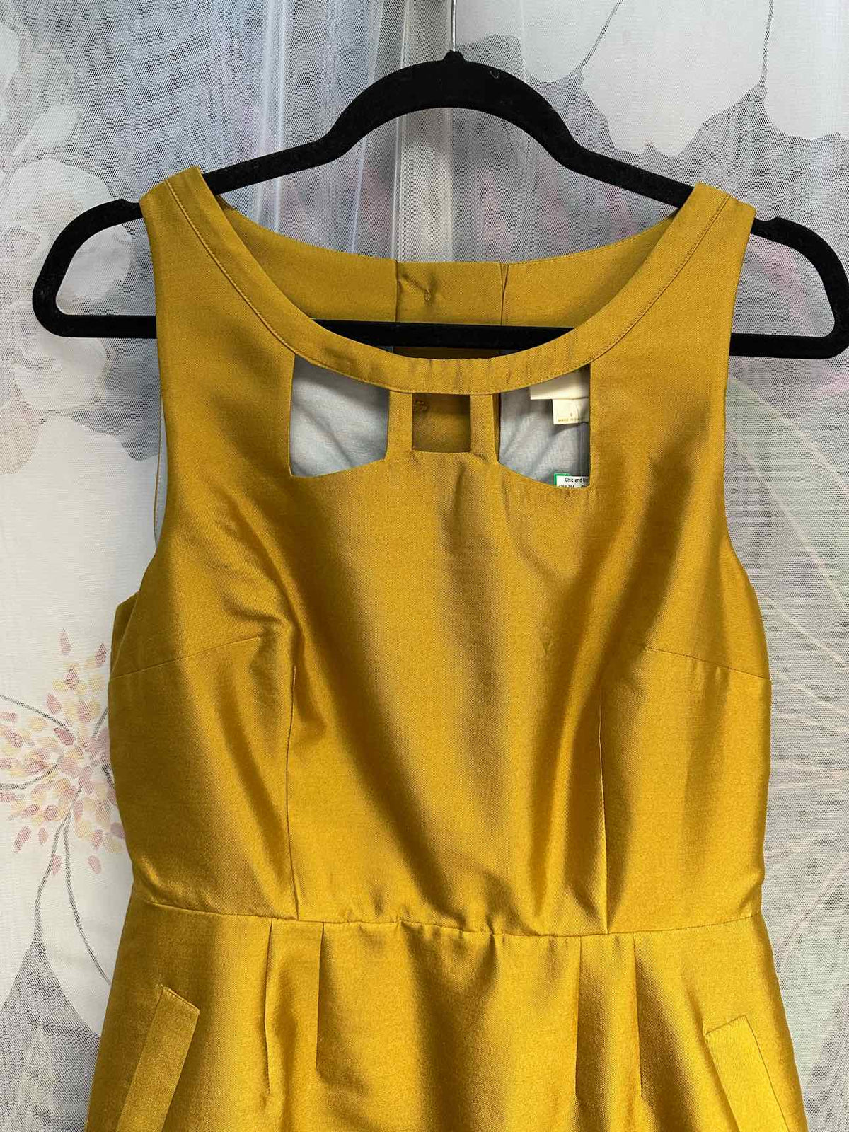 Maeve NEW NWT Sleeveless A-Line w/Pockets Size 8 Mustard Dress