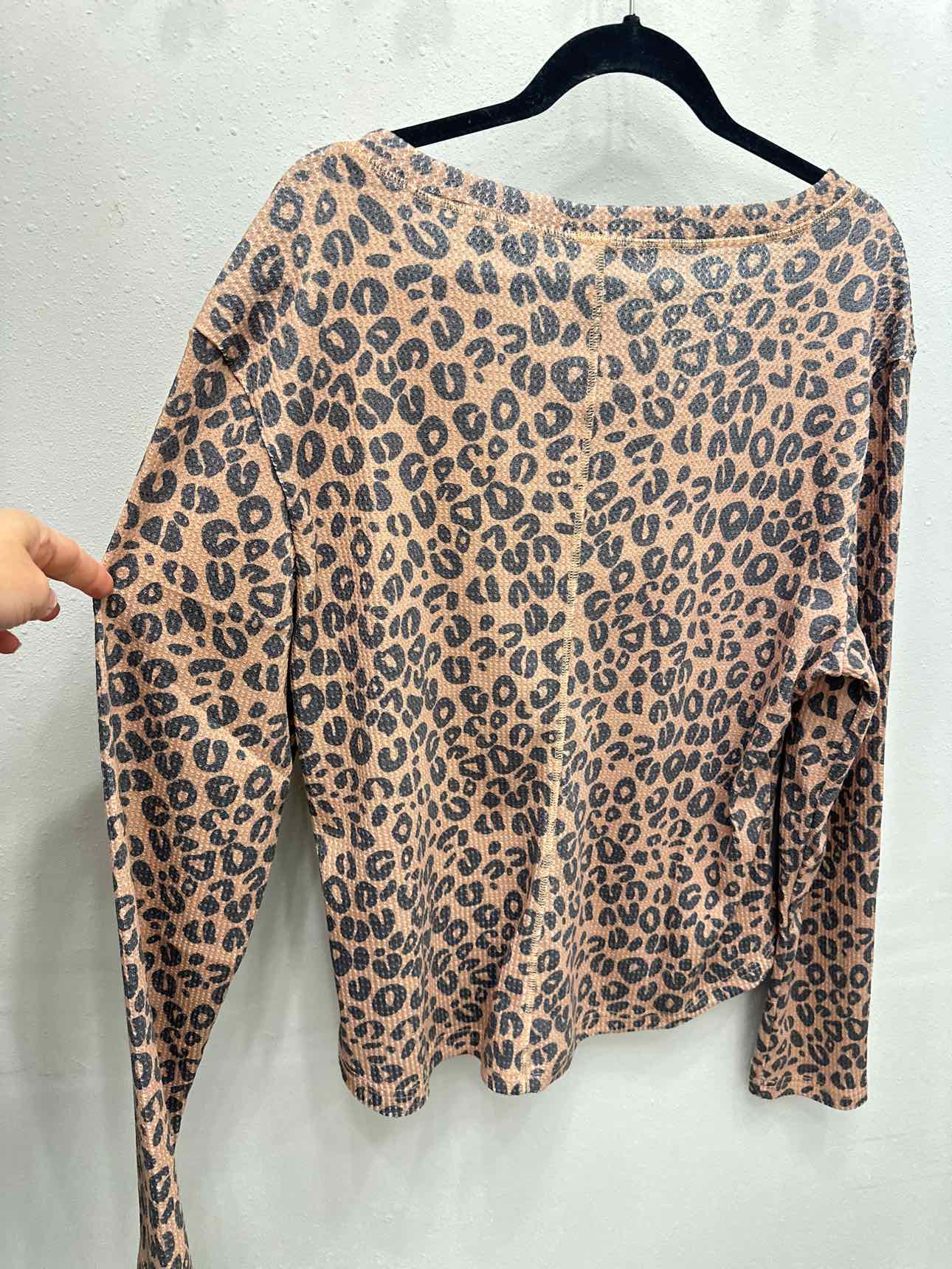 Kori Snap Button Waffle Long Sleeve Top
