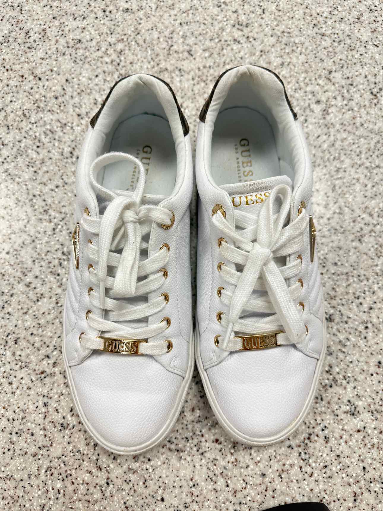 Guess Size 9 White Shoes