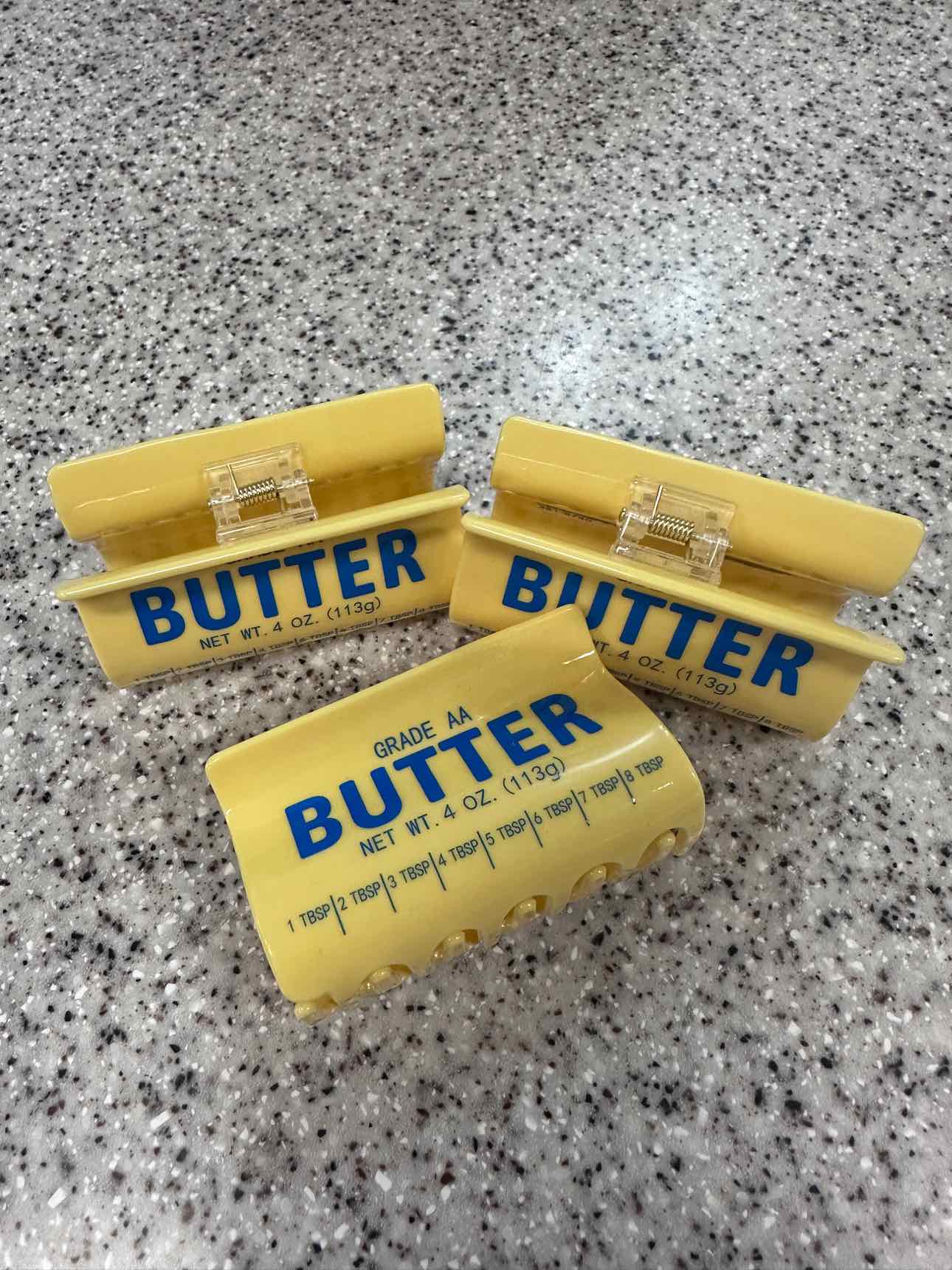 Stick of Butter Claw Hair Clip
