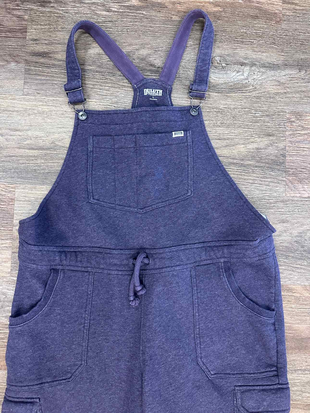Duluth Trading Co Size Large Purple Fleece Lined Overalls