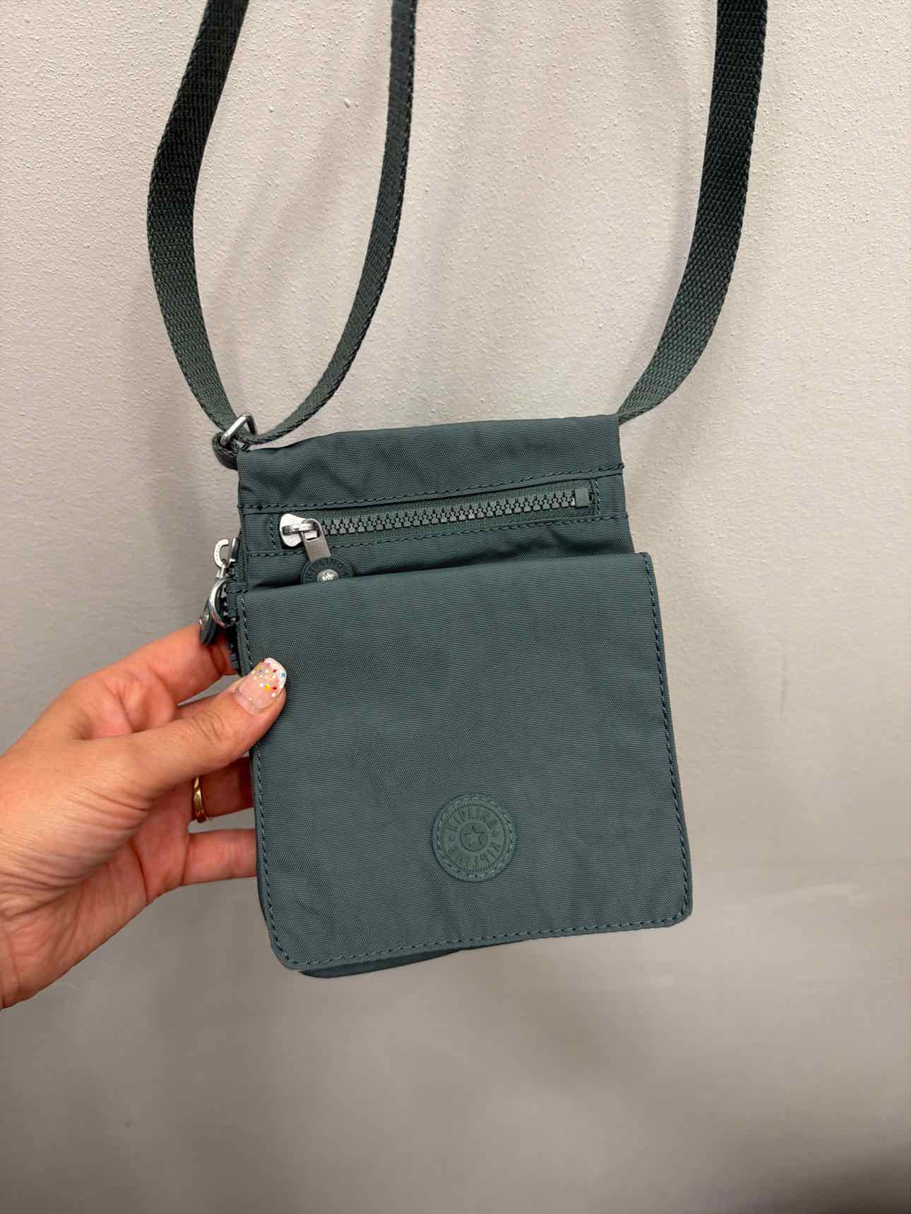 Kipling Eldorado Small Nylon Crossbody Small Dusty Green Handbags