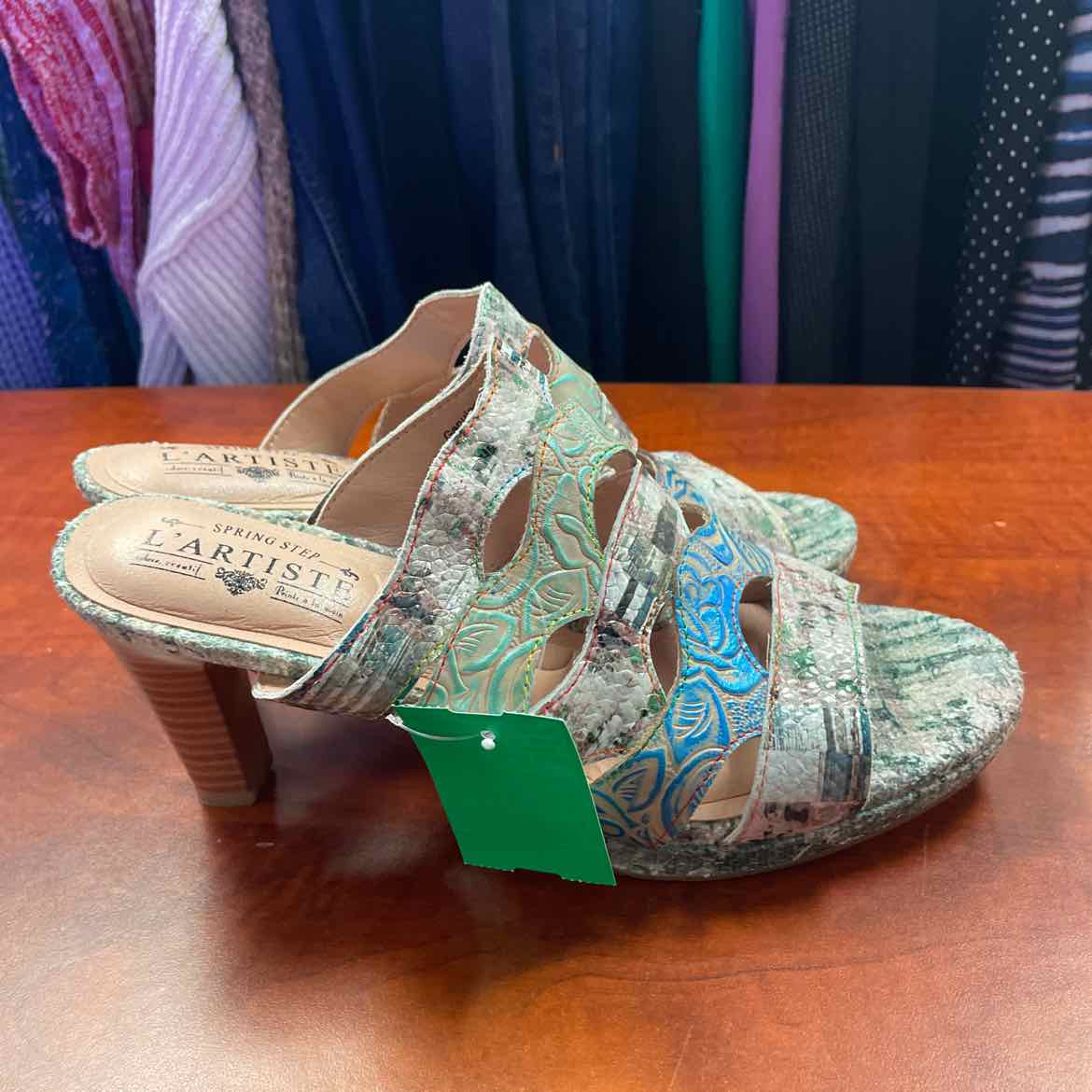 L'Artiste Aurielle Spring Step Slide Sandals Size 40