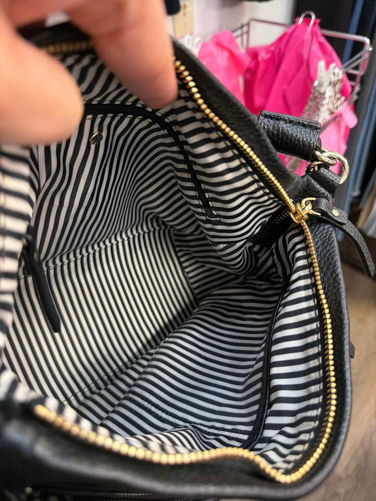Kate Spade Little Curtis Pebbled Leather Hobo Top Handle Crossbody Black Handbag