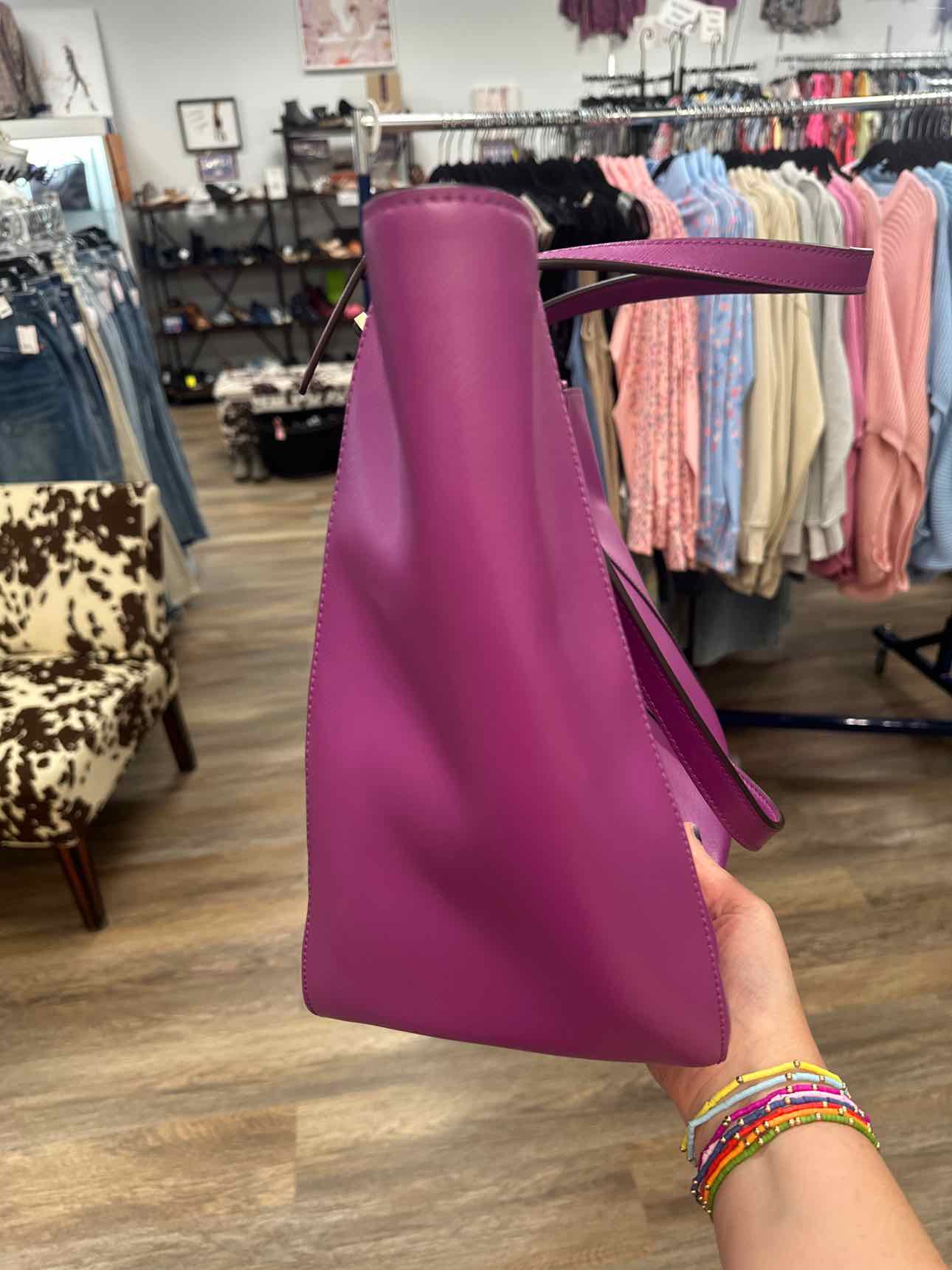 Kate Spade Newbury Lane Briar Saffiano Leather Tote Purple Handbag