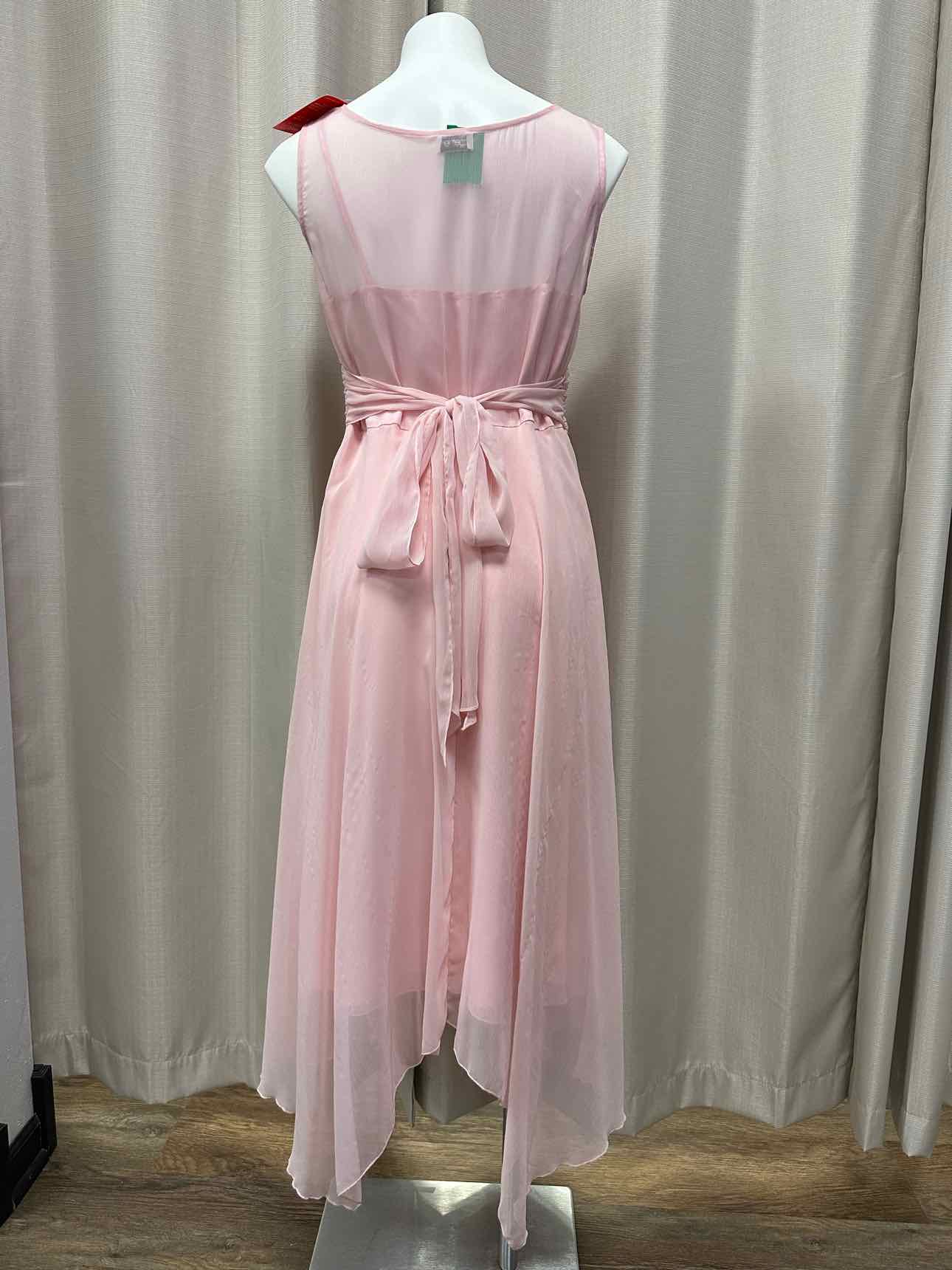 Together NEW NWT Vintage Butterfly Embroidered Flowy Fit & Flare 14 Pink Dress