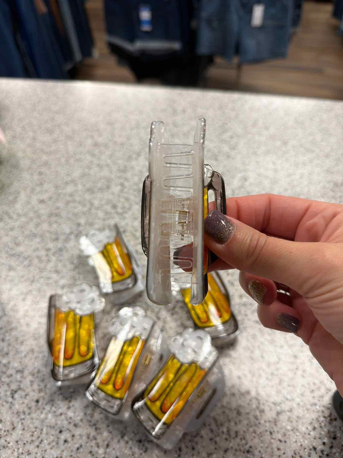 Beer Stein Hair Claw Clip