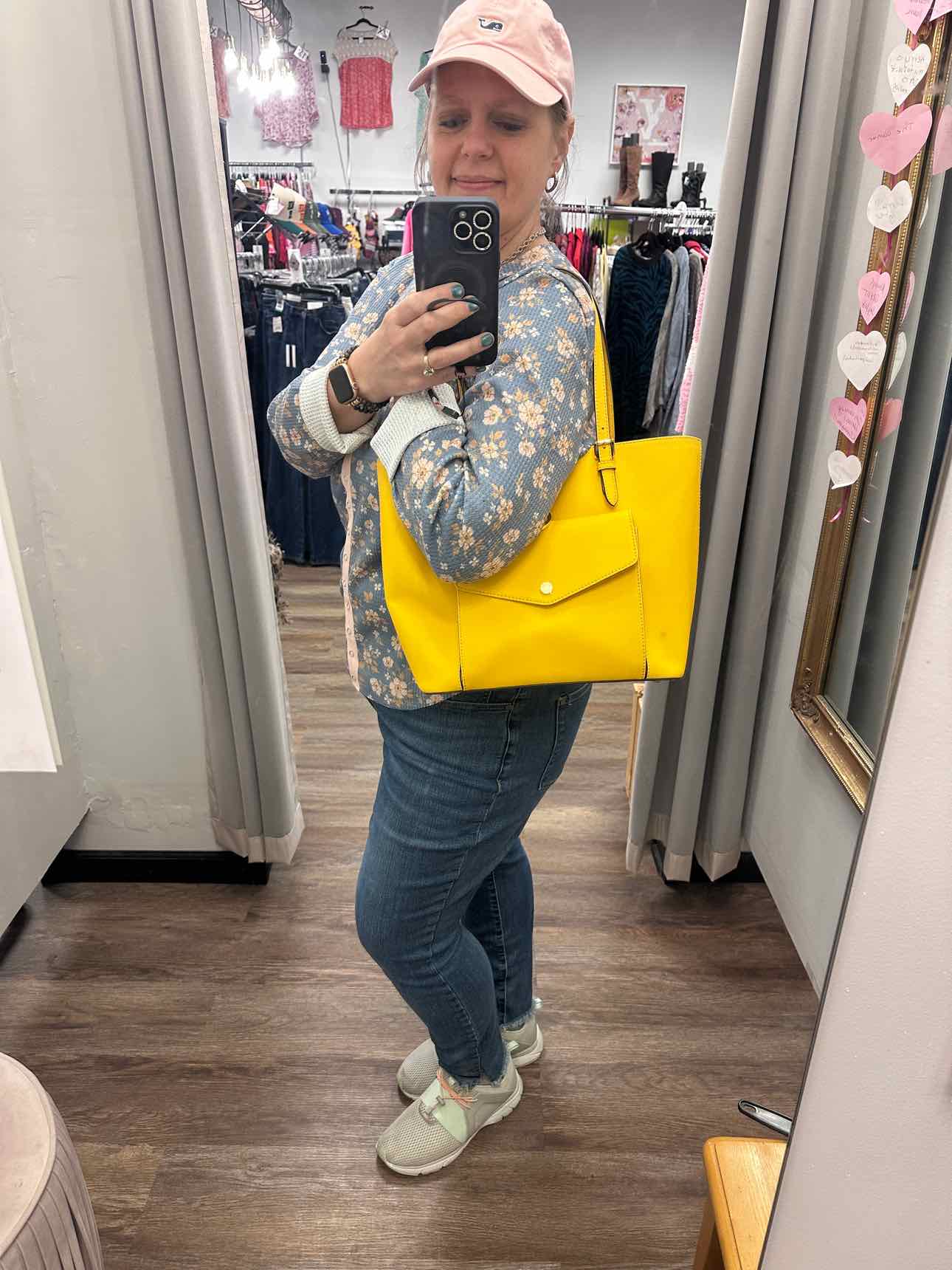 Michael Michael Kors Size M/L Yellow Handbags