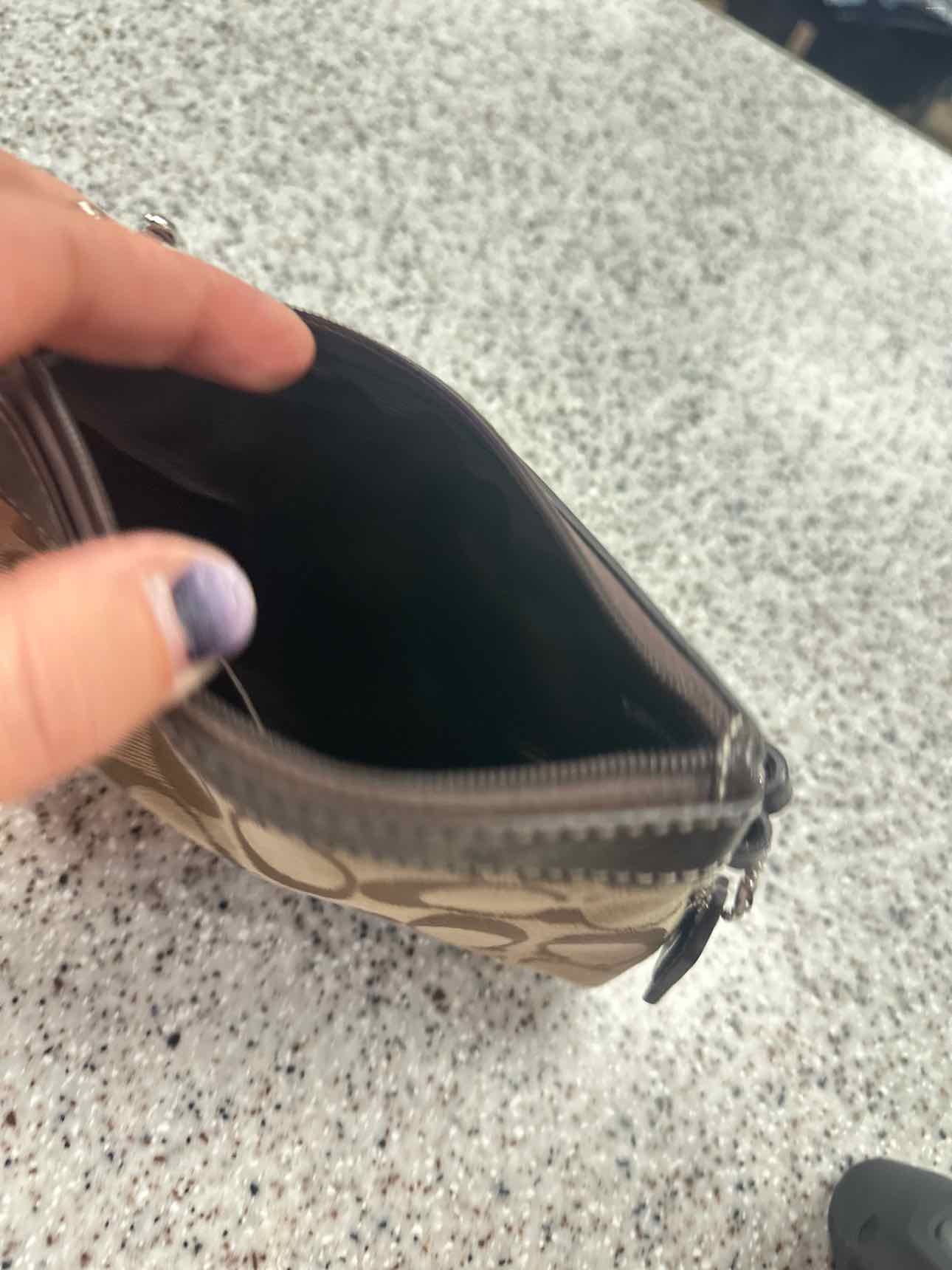Coach Size Small Brown Wristlet