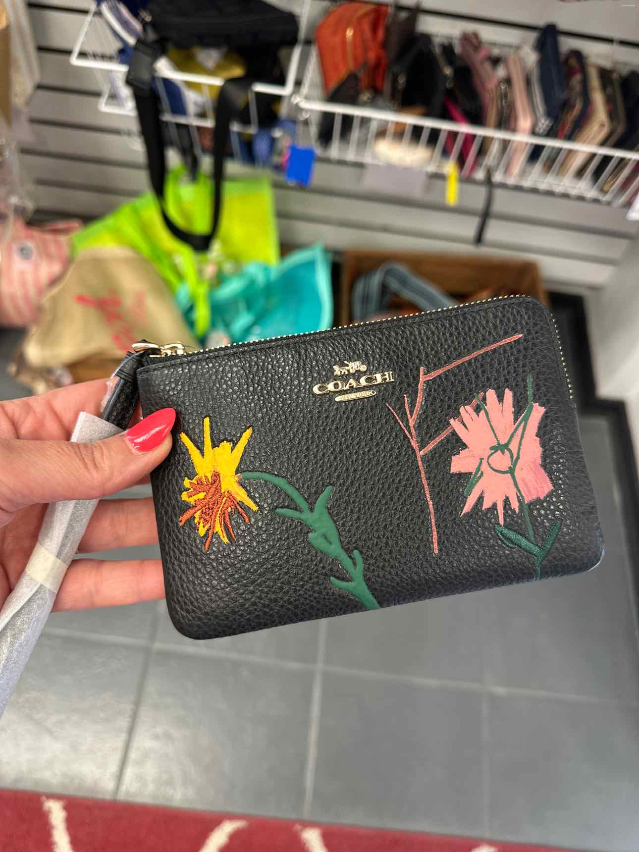 Coach Size Small Black Wallet