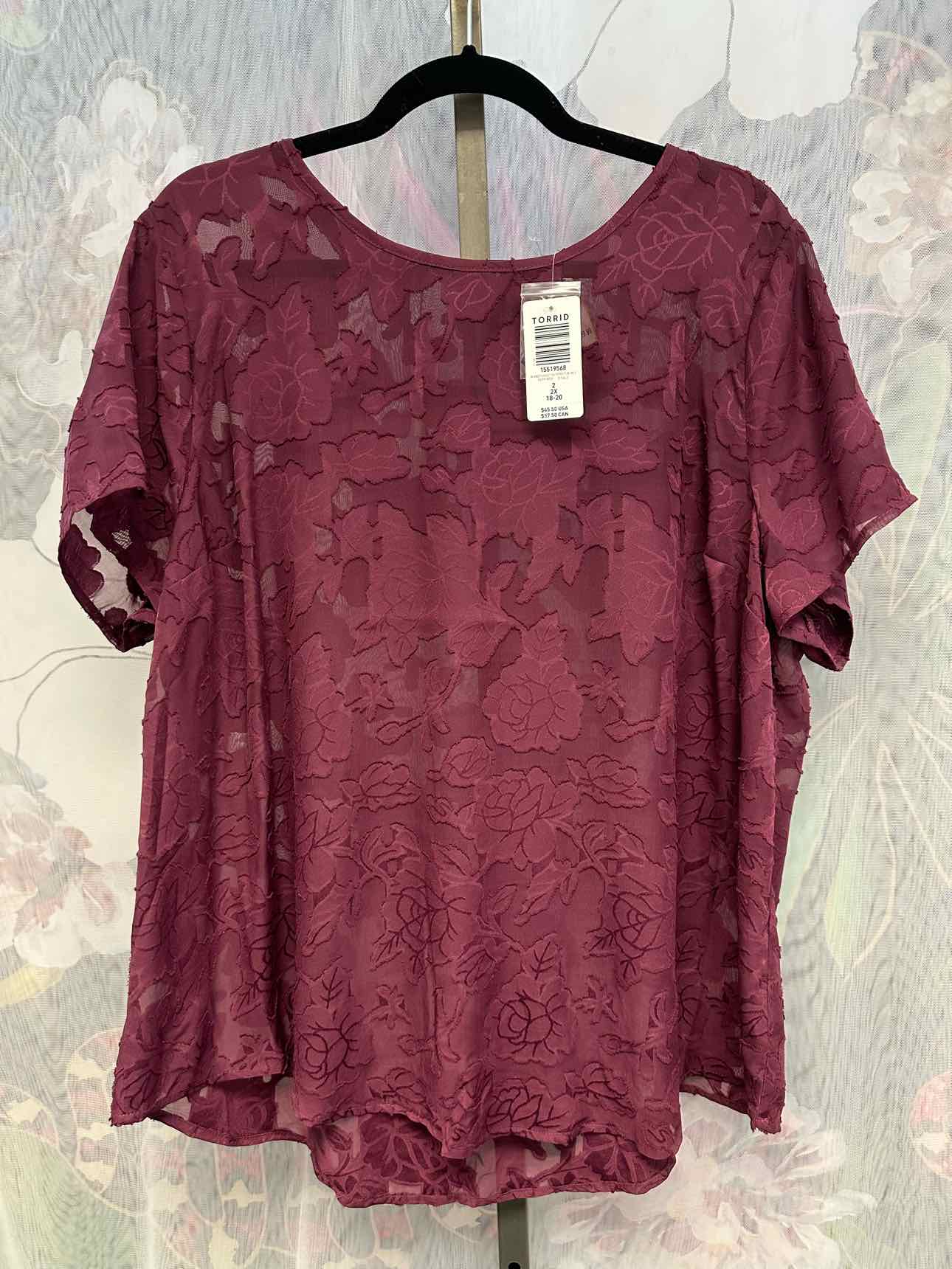 Torrid Size 2X purple Top