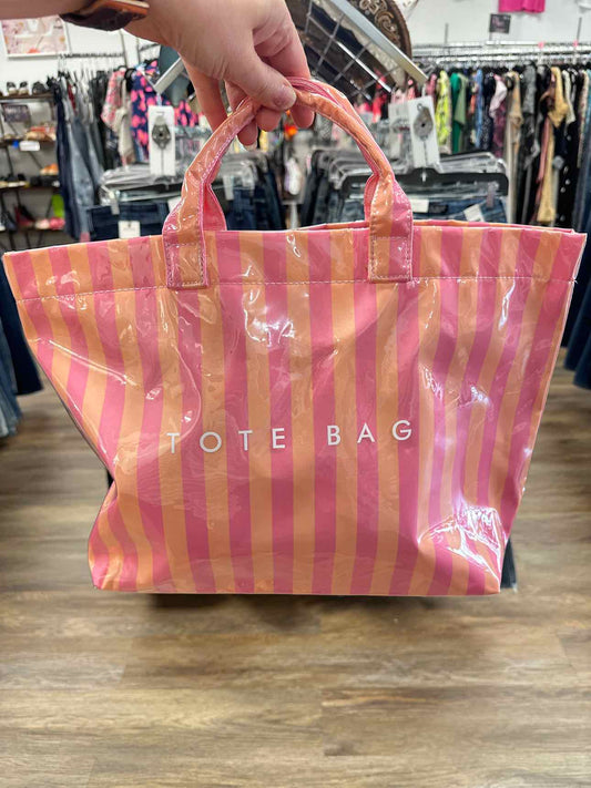 Beach Tote PVC Bag with Stripes Handbags