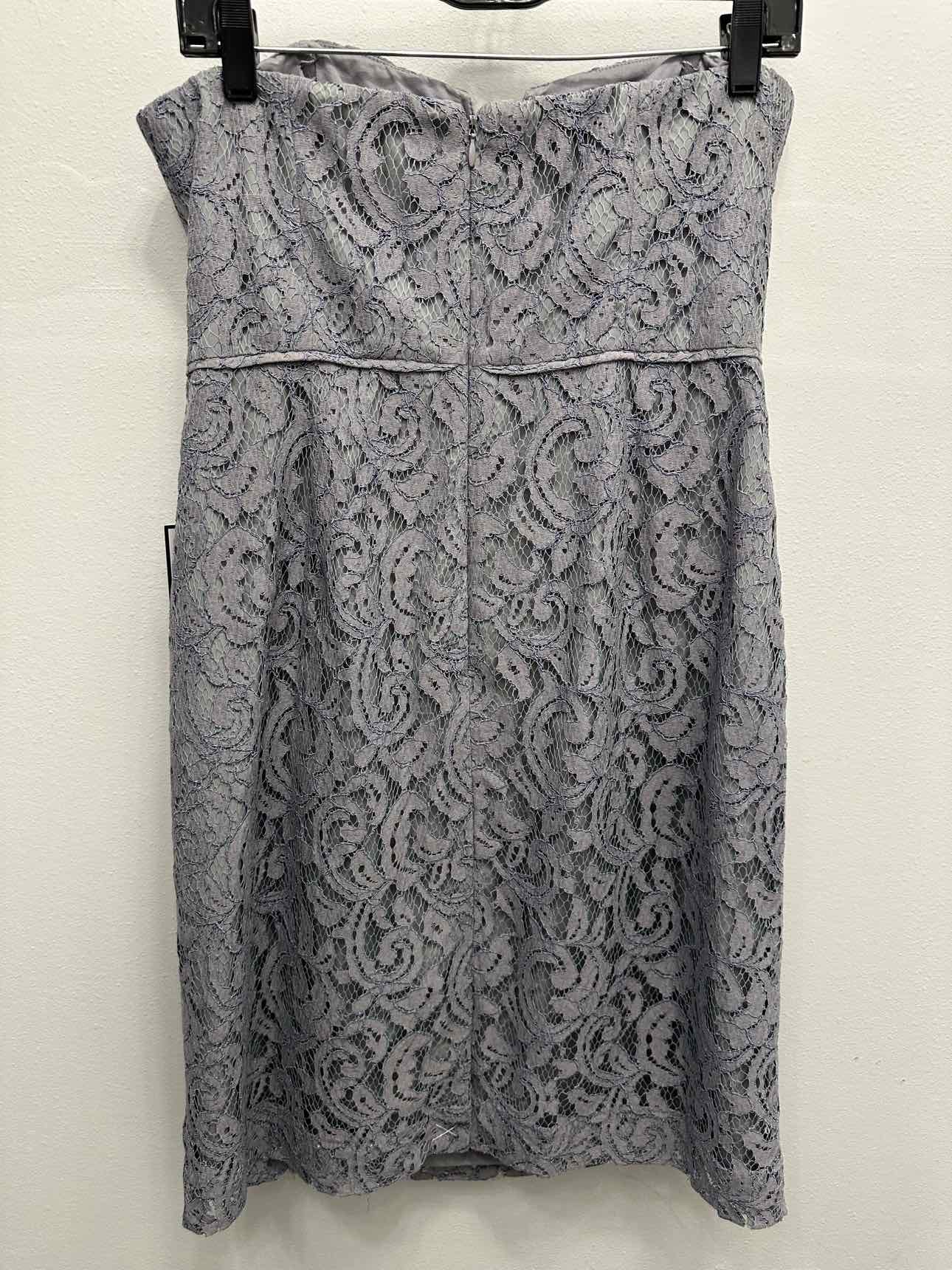 J. Crew NEW NWT Lace Overlay Strapless Size 10 Grey Dress