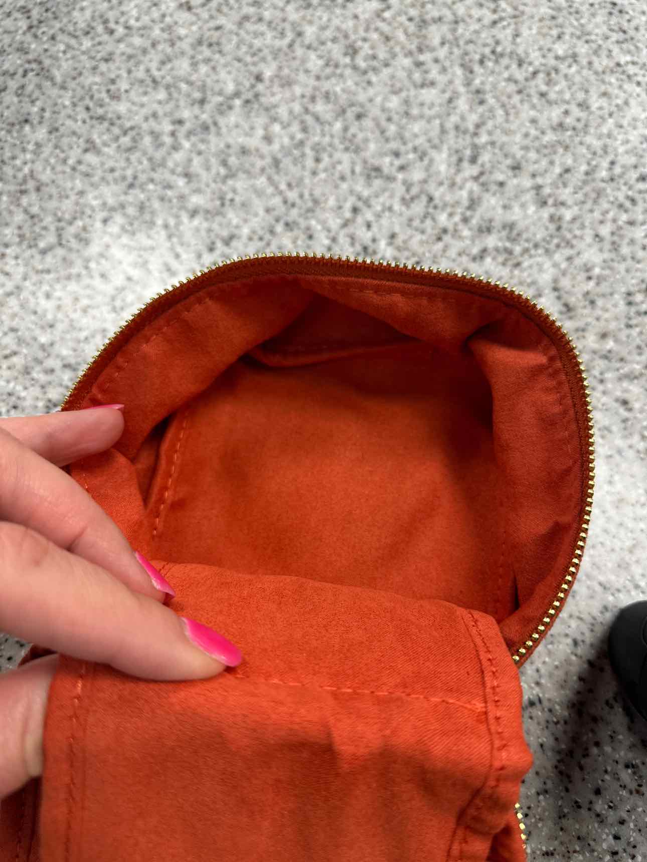 A New Day Burnt Orange Soft Travel Jewelry Case NEW NWT