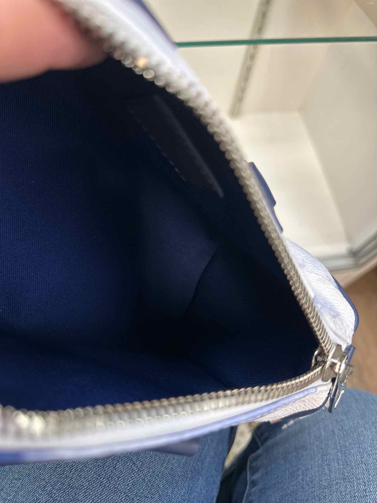 Louis Vuitton Blue Watercolor Mini XS Keepall Bandouliere Handbag with Strap