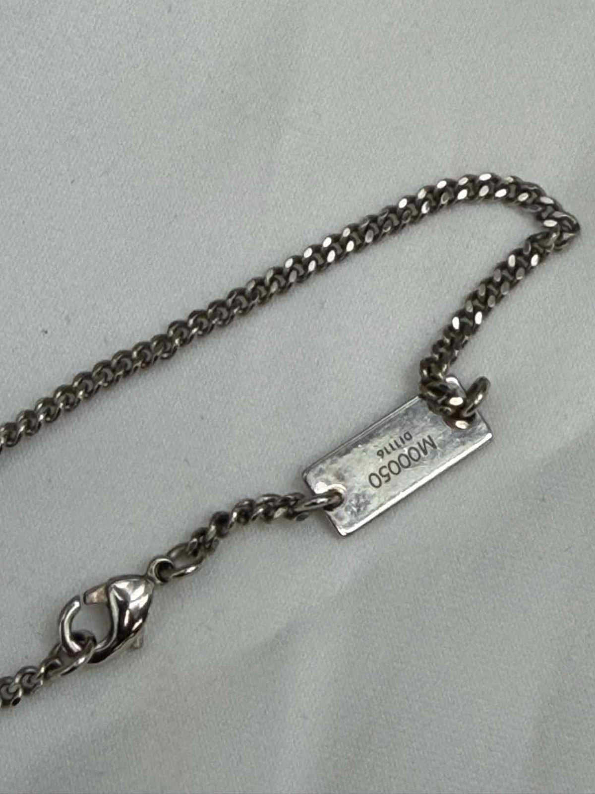 Louis Vuitton Unisex Triple V Sterling Silver Necklace