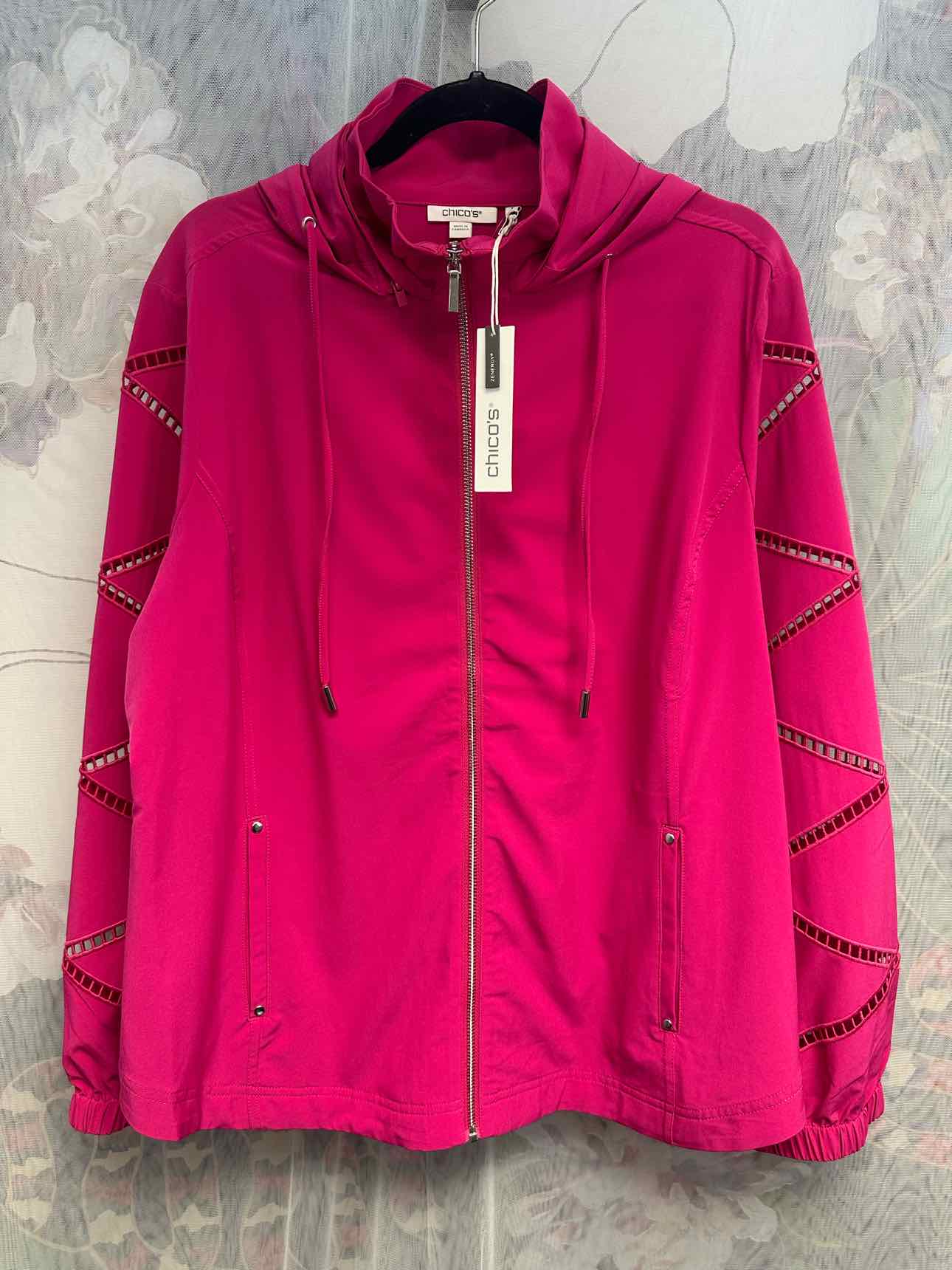 Chico's Size 3 Hot Pink Jacket