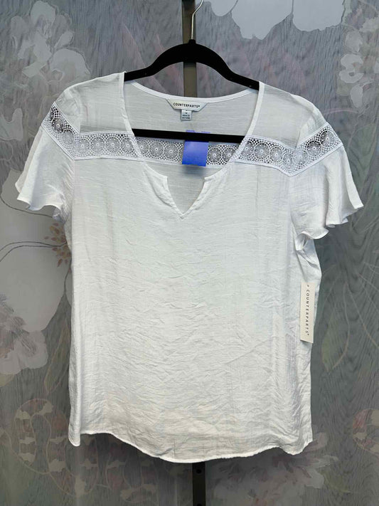 Counterparts Size Medium White Top