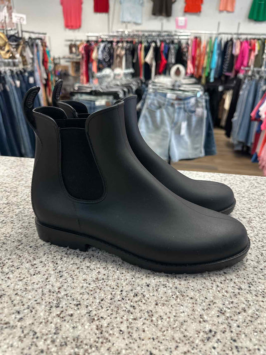 Capelli Size 10 'Matte Solid Chelsea Rain Boots' Black Shoes