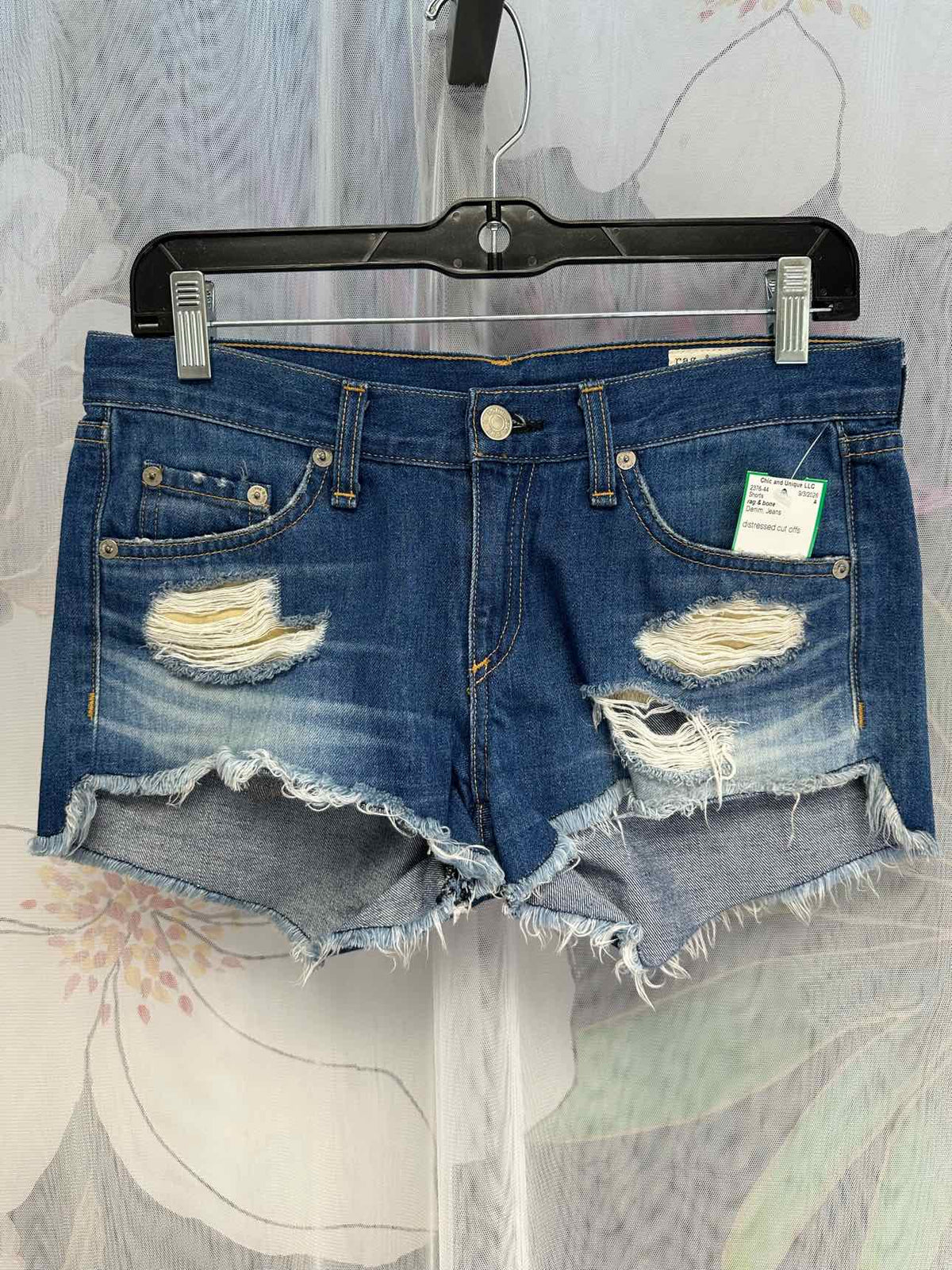 rag & bone Distressed Cut Offs Size 24 Denim Shorts