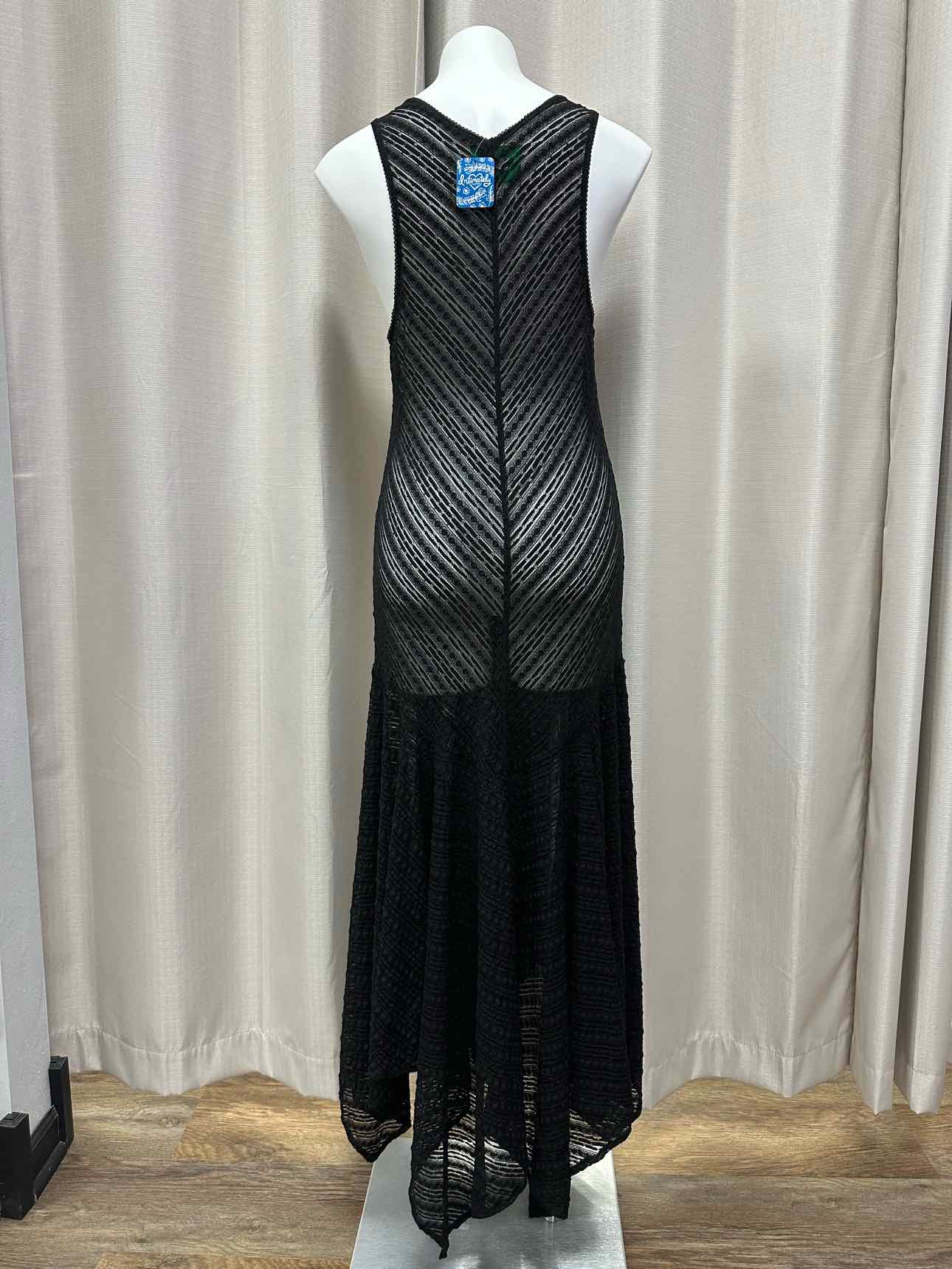 Intimately Free People NEW NWT Semi Sheer Maxi Cover Up Size Large Black Dress
