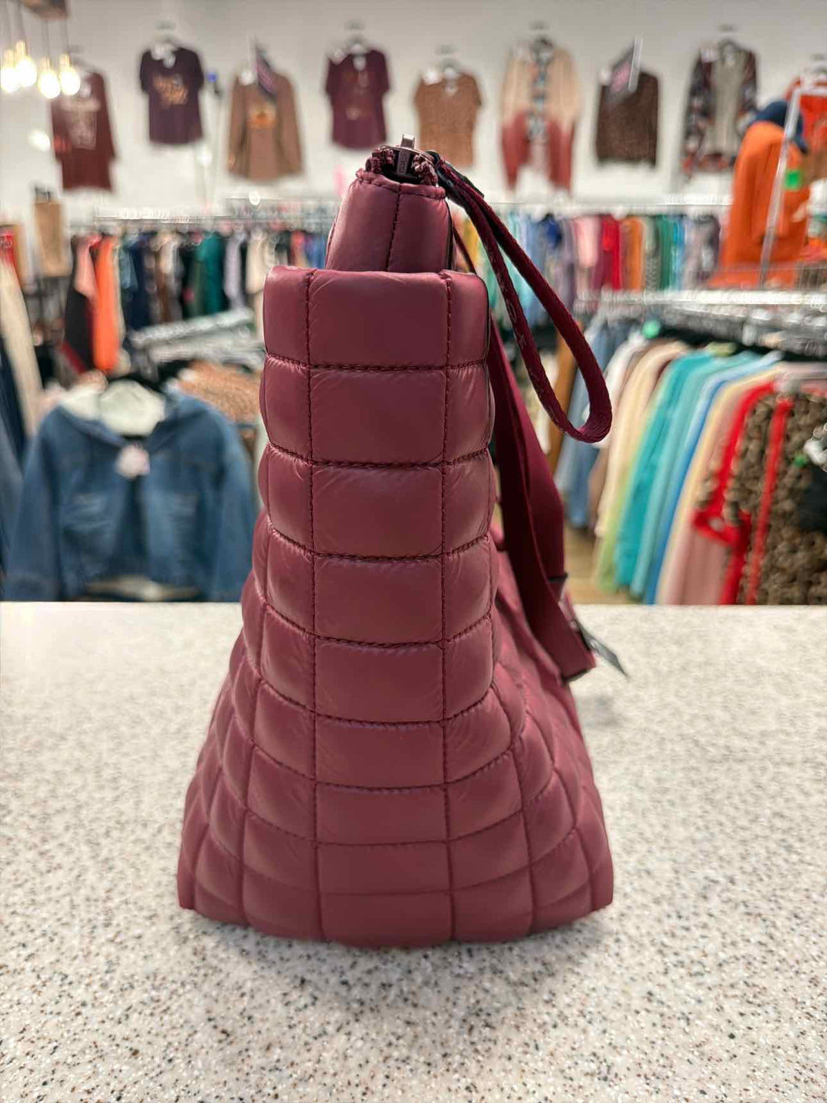 Kate Spade Maroon Camden Quilted Tote Handbag NEW NWT