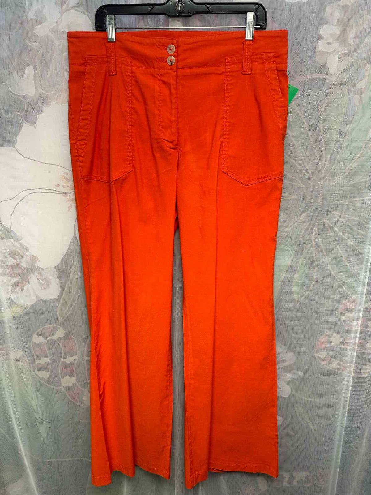 Maeve The Naomi Double Button Lightweight Flare Size 16 Orange Pants