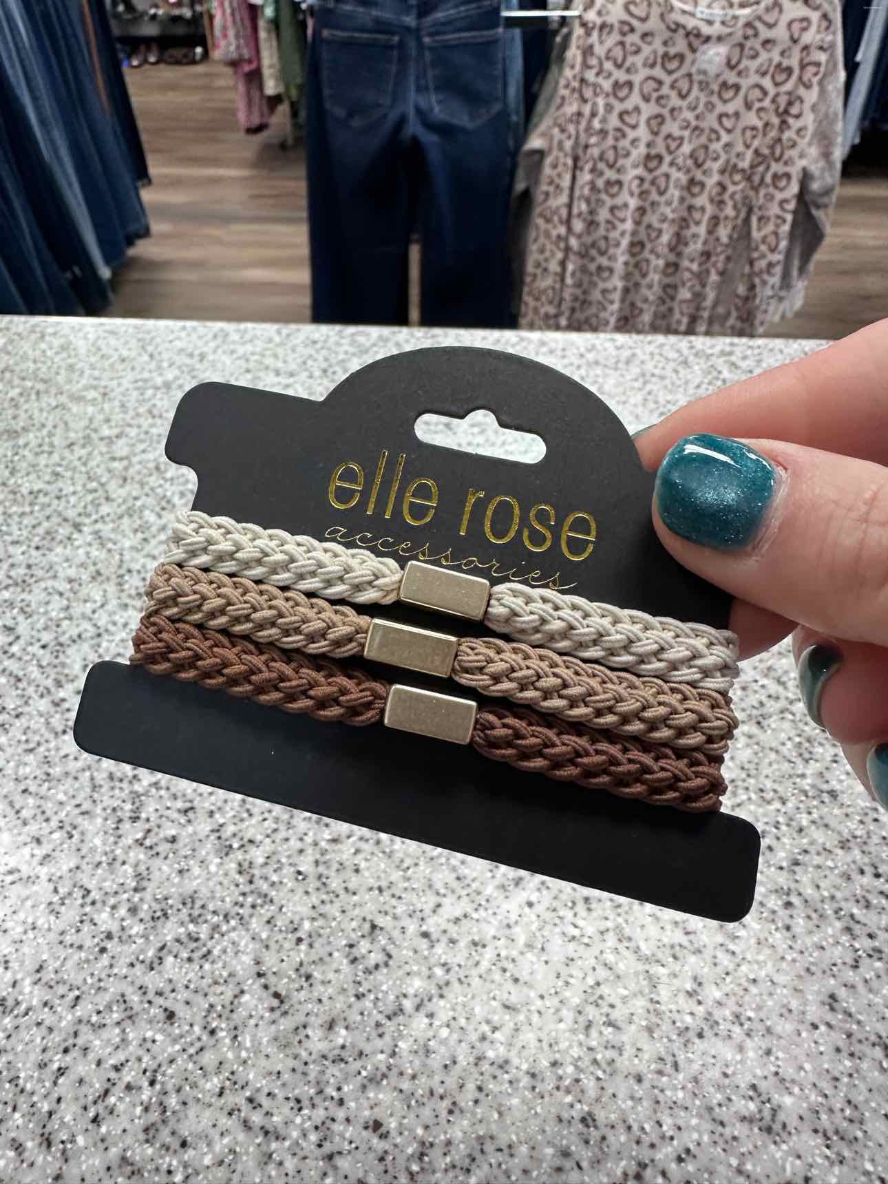 Elastic Hair Tie and Bracelet Trio