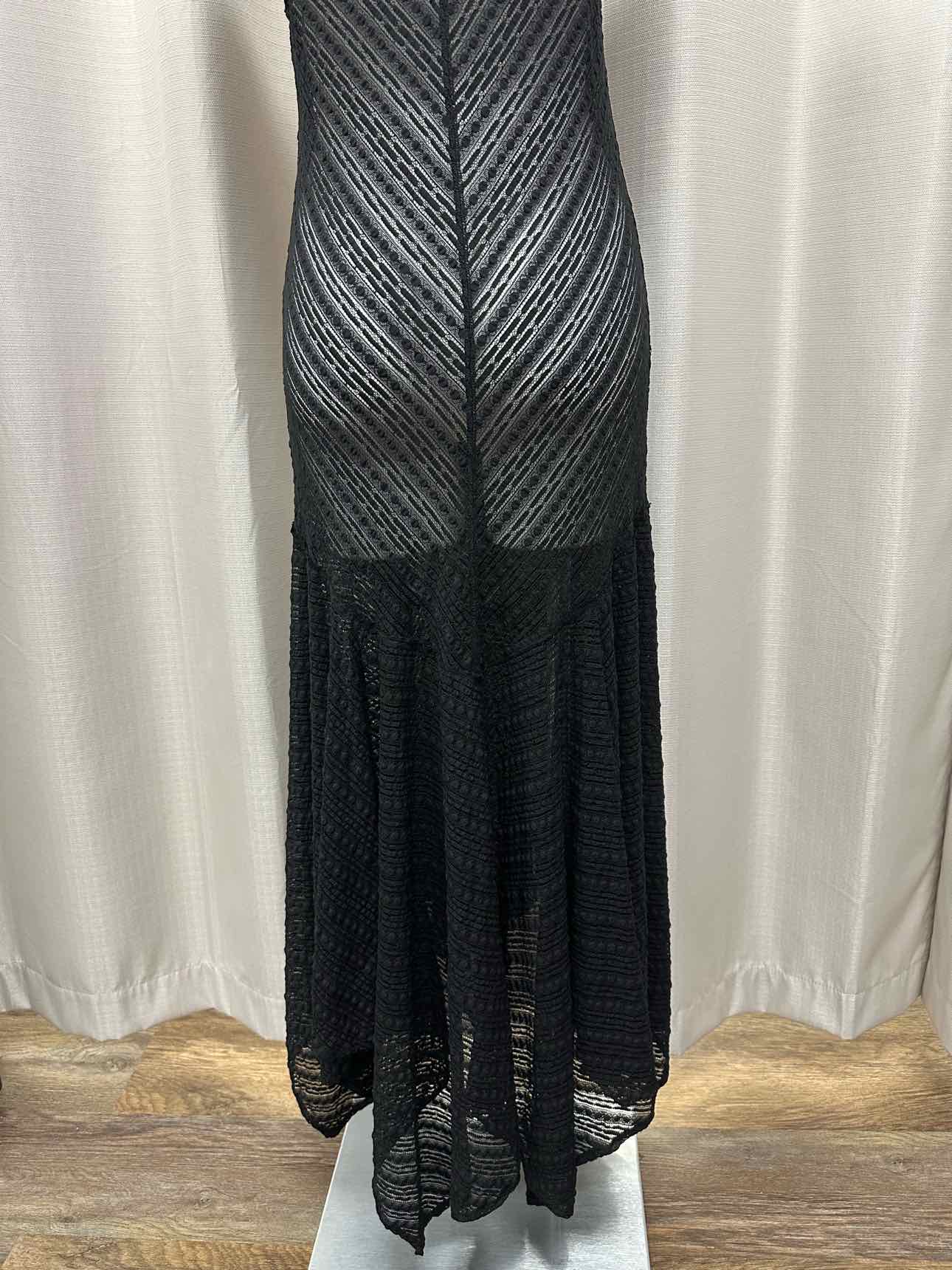 Intimately Free People NEW NWT Semi Sheer Maxi Cover Up Size Large Black Dress