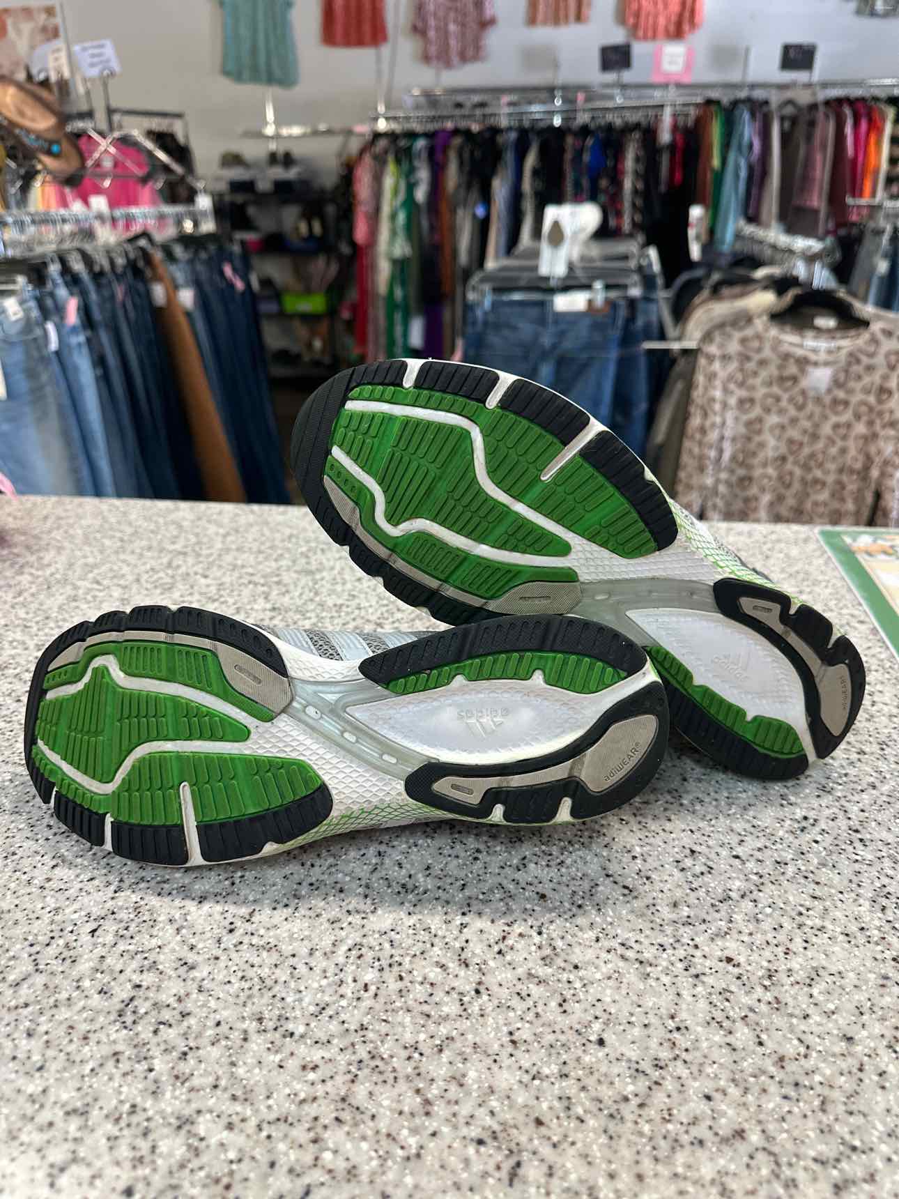ADIDAS Size 9 1/2 Green Running Shoes