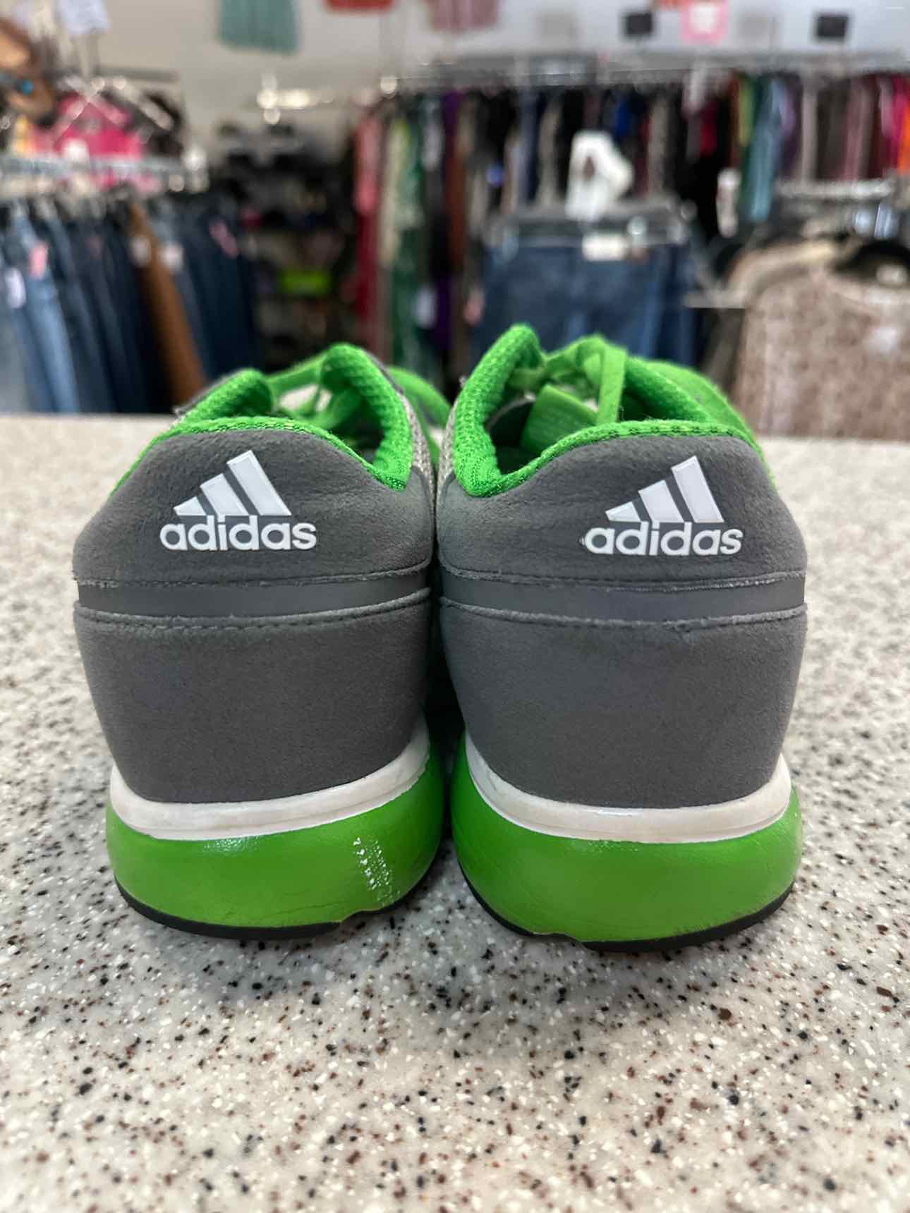 ADIDAS Size 9 1/2 Green Running Shoes