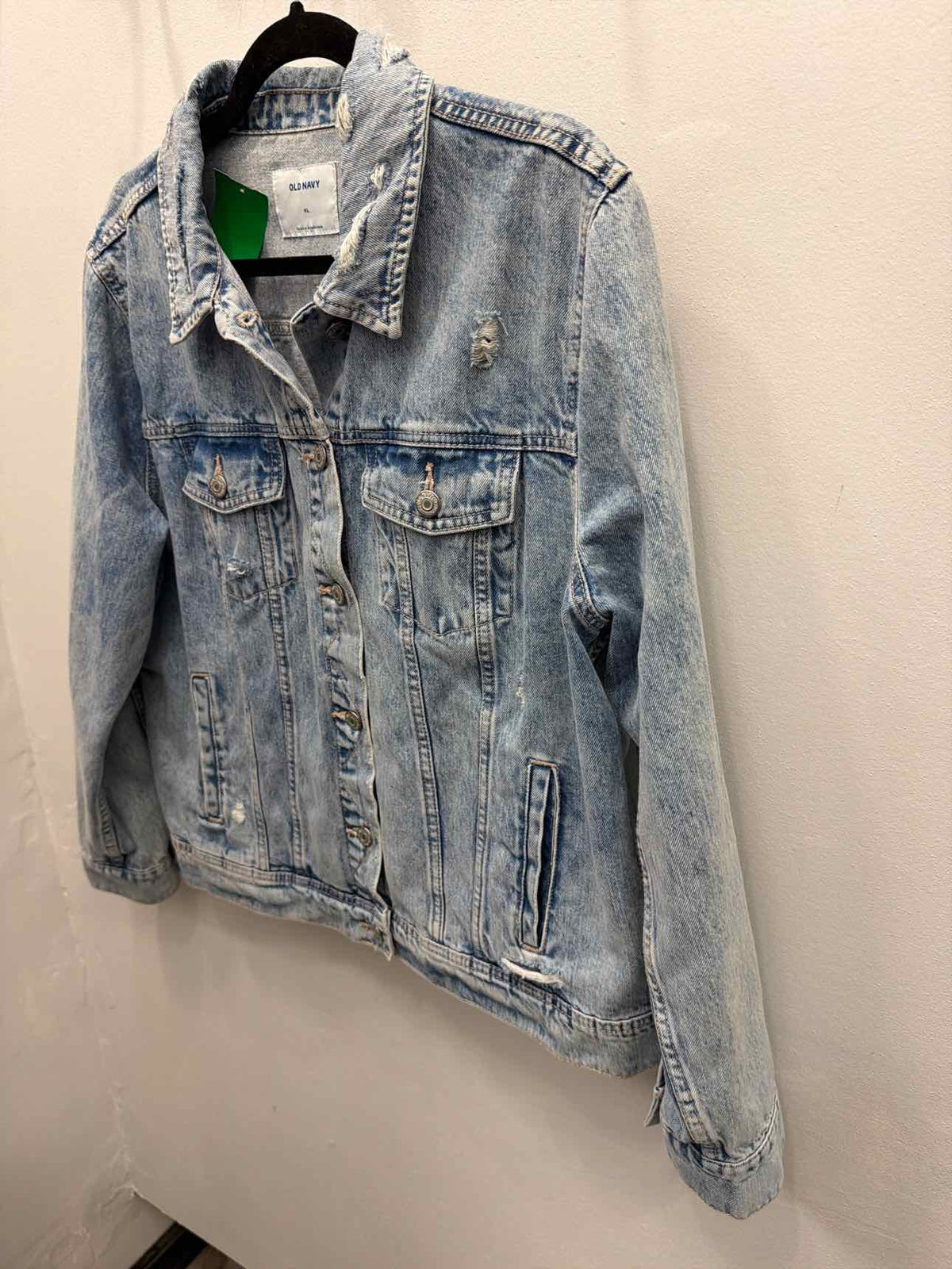 Old Navy Size XL Light Wash Blue Denim Jean Jacket