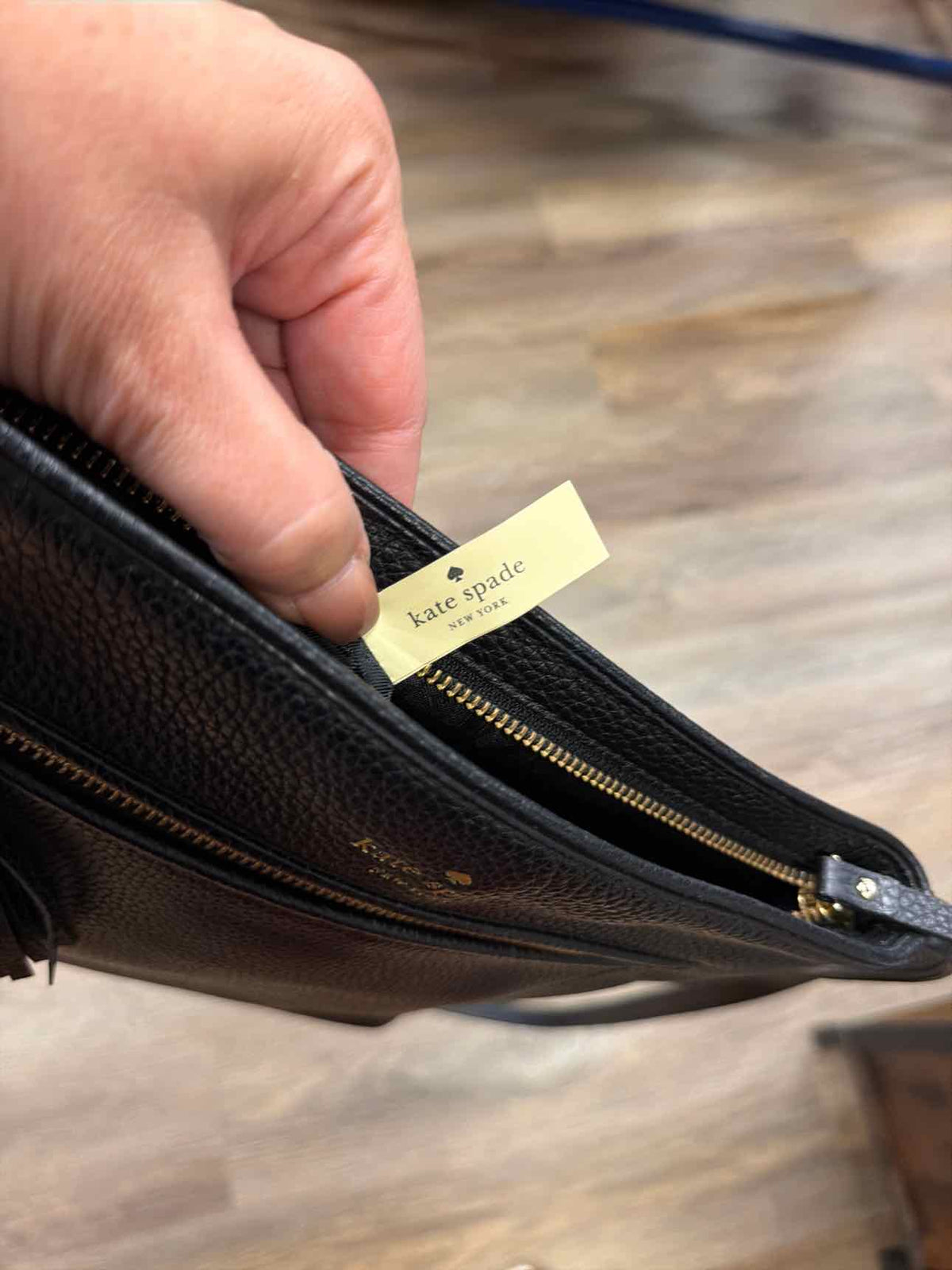 Kate Spade Black Chester Street Dessi Crossbody Pebbled Leather Handbag